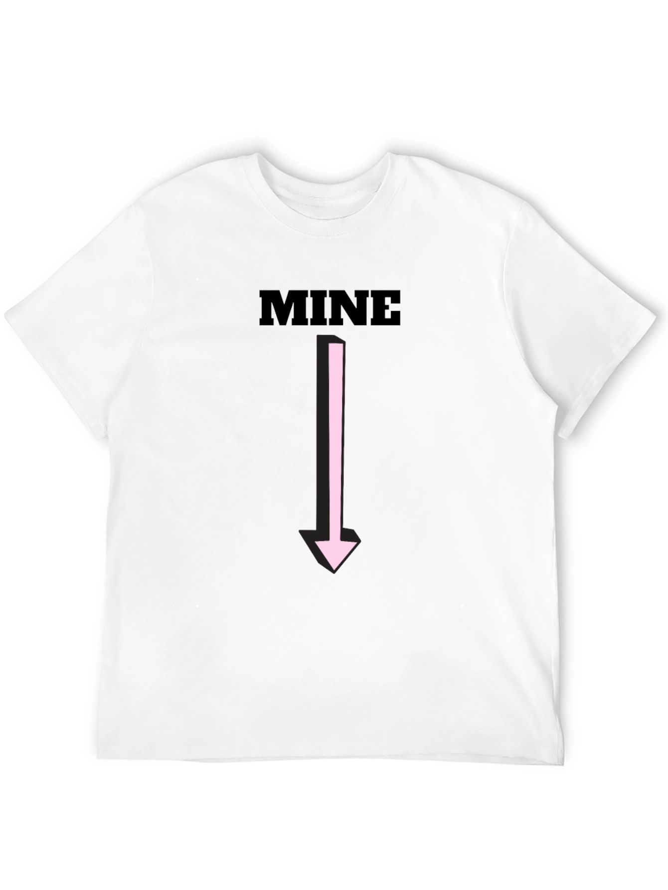 Funny MINE Arrow Graphic Tee