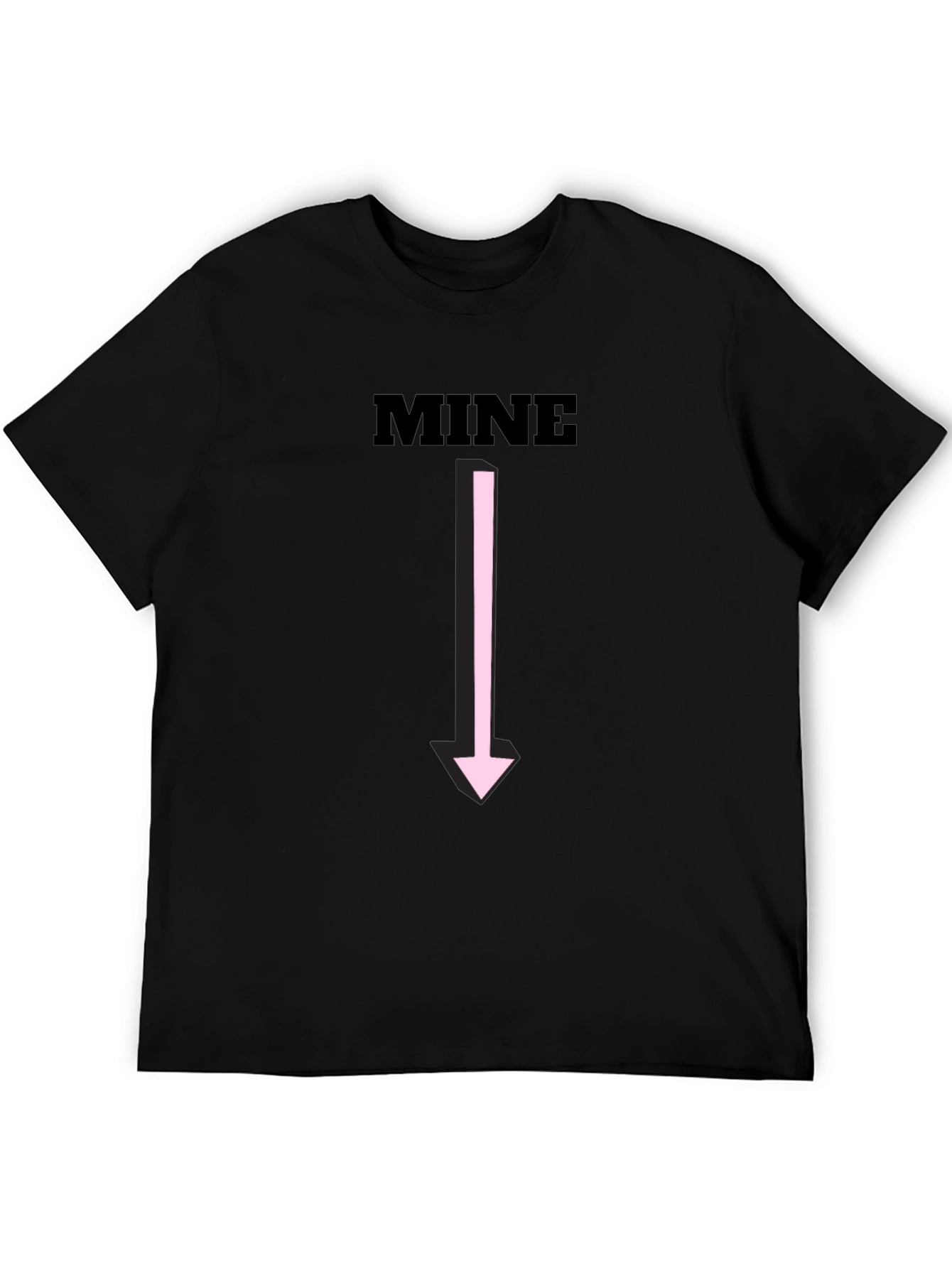 Funny MINE Arrow Graphic Tee
