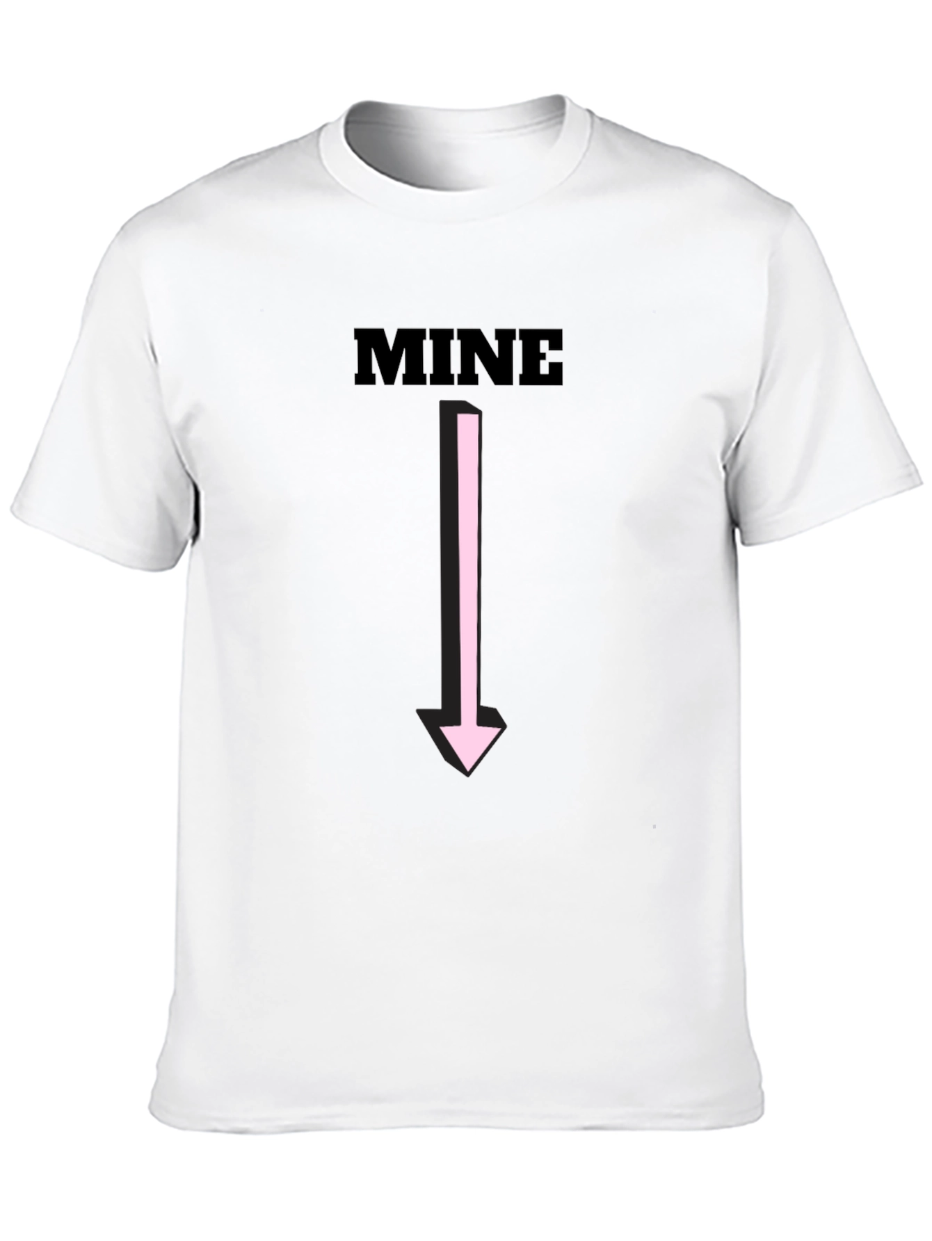 Funny MINE Arrow Graphic Tee