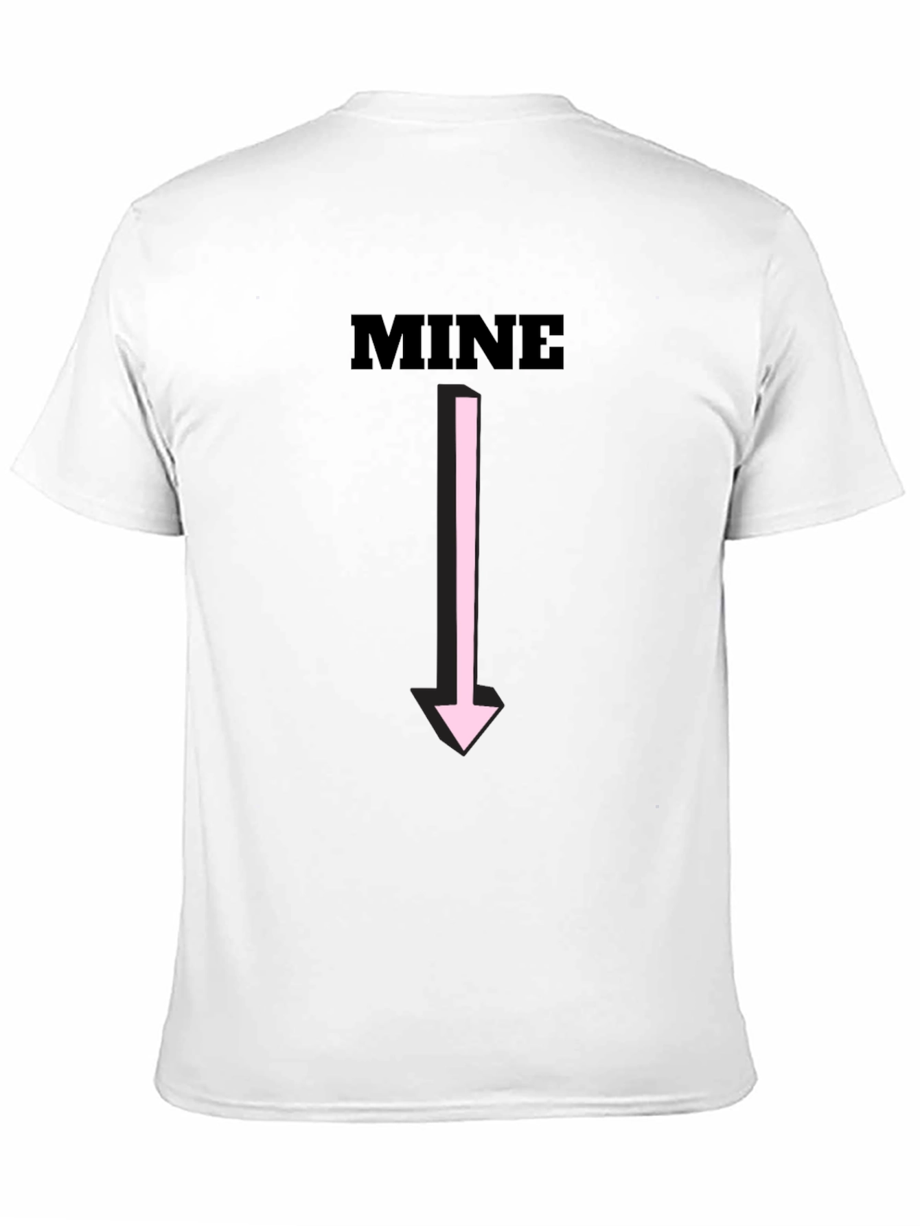 Funny MINE Arrow Graphic Tee