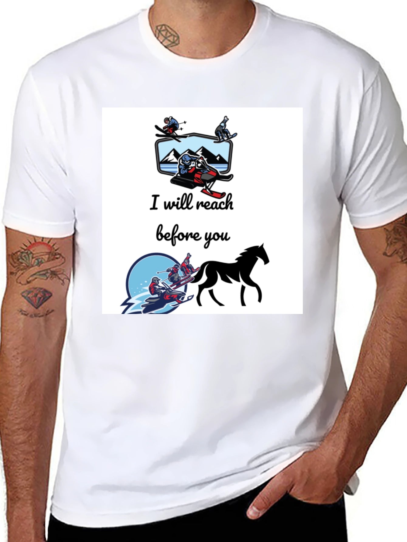 I Will Reach Before You T-Shirt