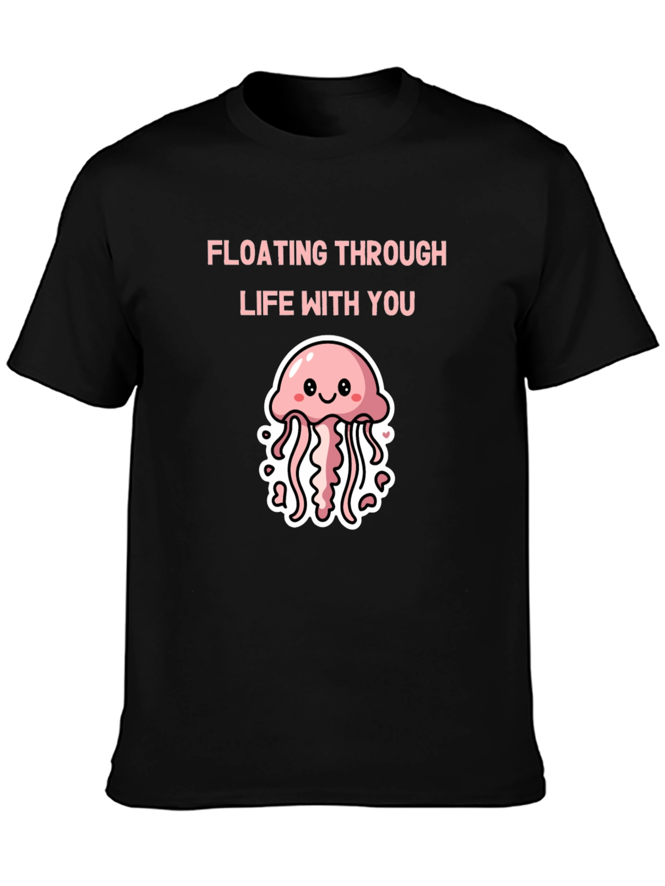 Floating Through Life Jellyfish Graphic T-Shirt