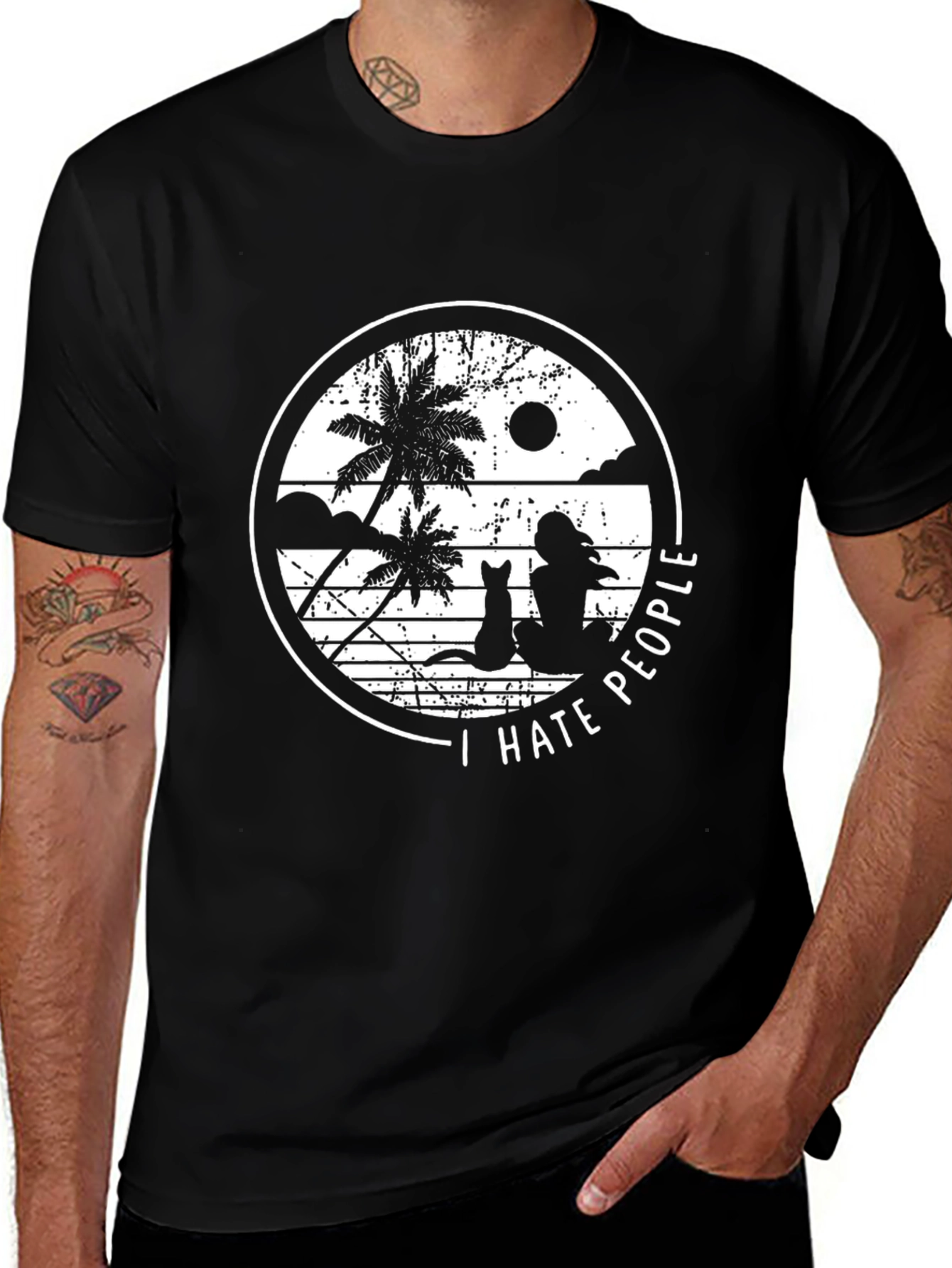 I Hate People Beach T-Shirt