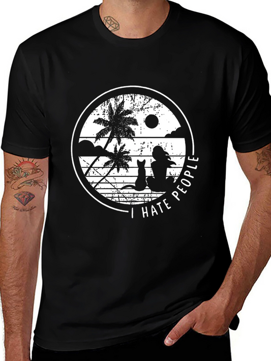 I Hate People Beach T-Shirt