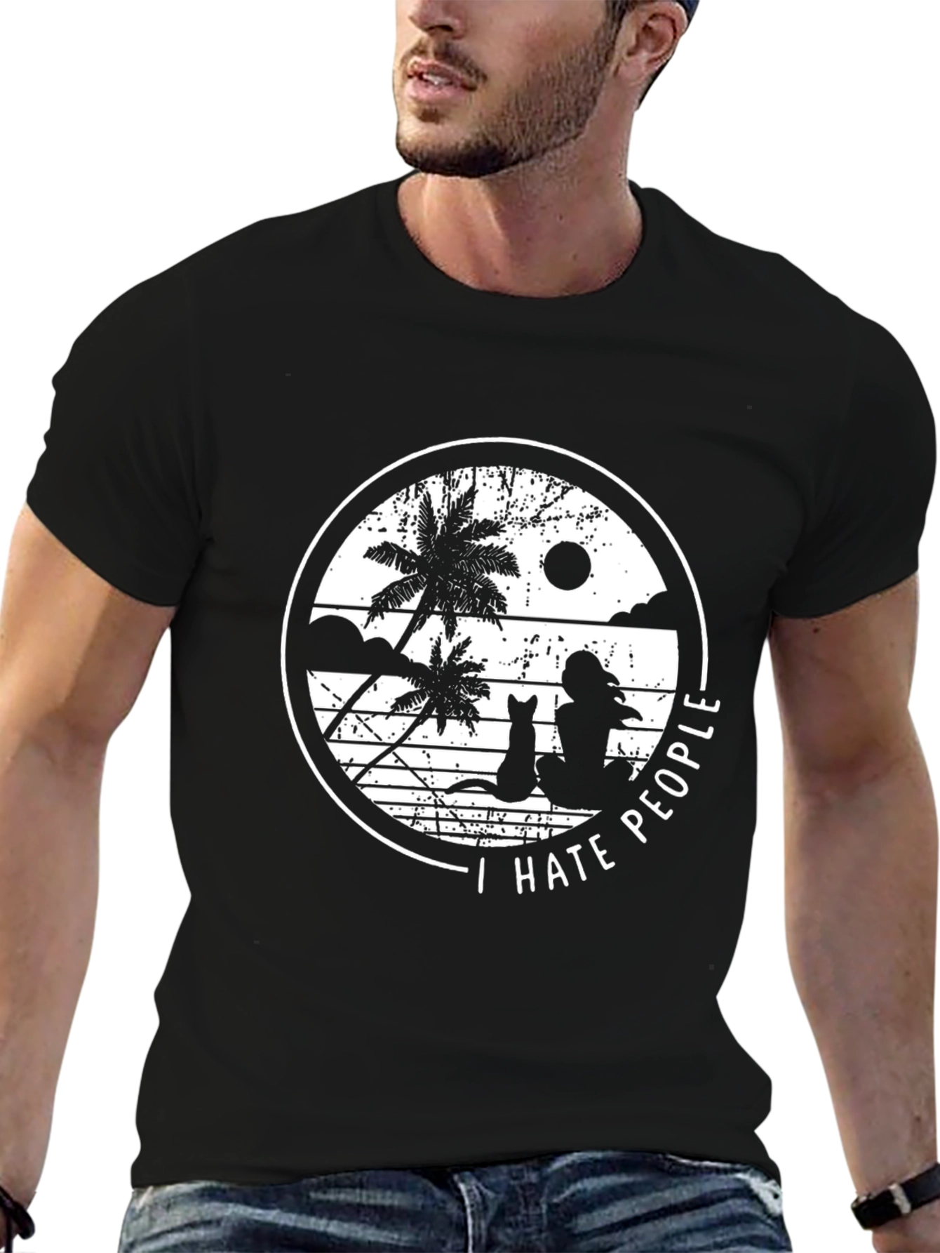 I Hate People Beach T-Shirt