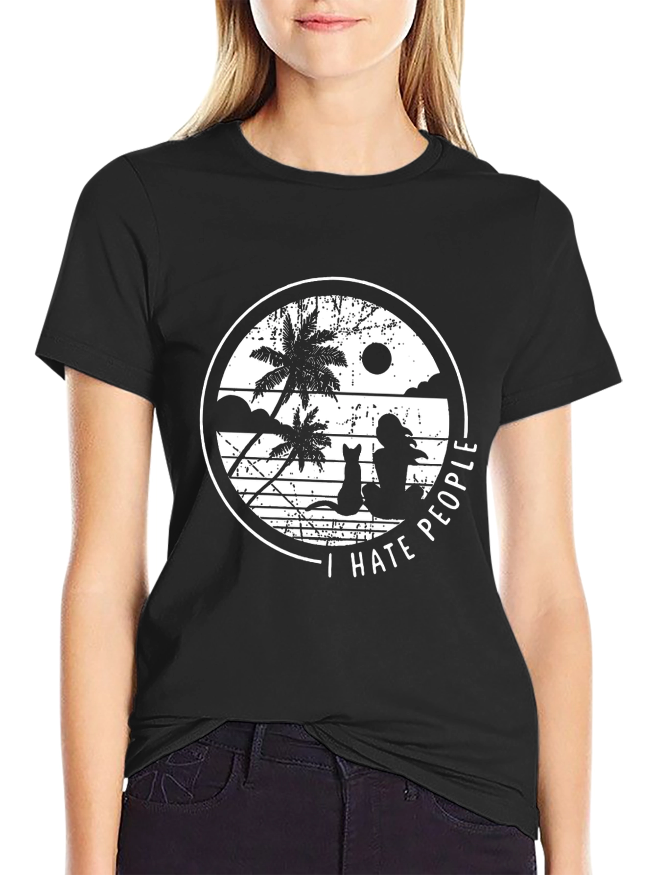 I Hate People Beach T-Shirt