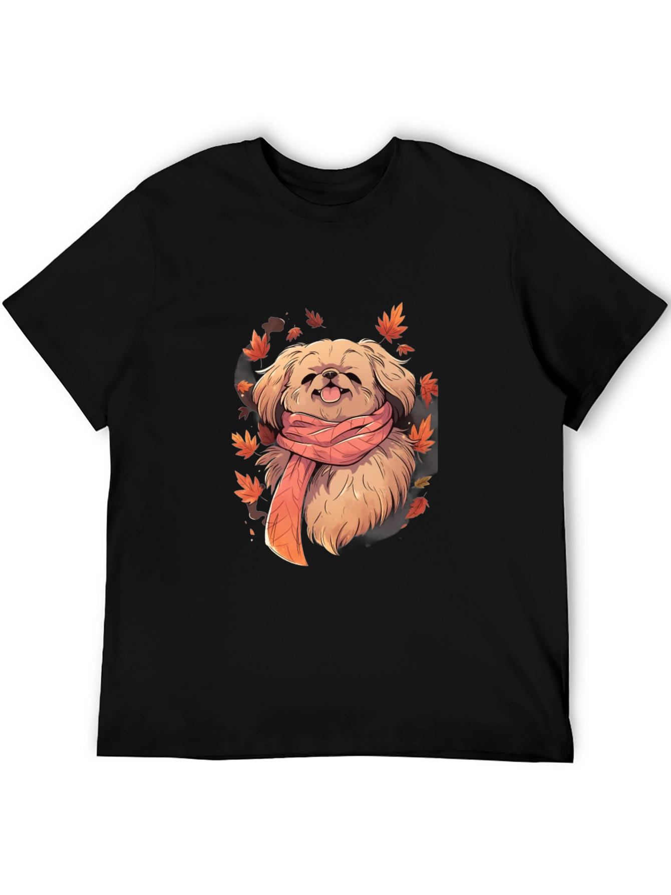 Dog in Scarf Graphic Tee