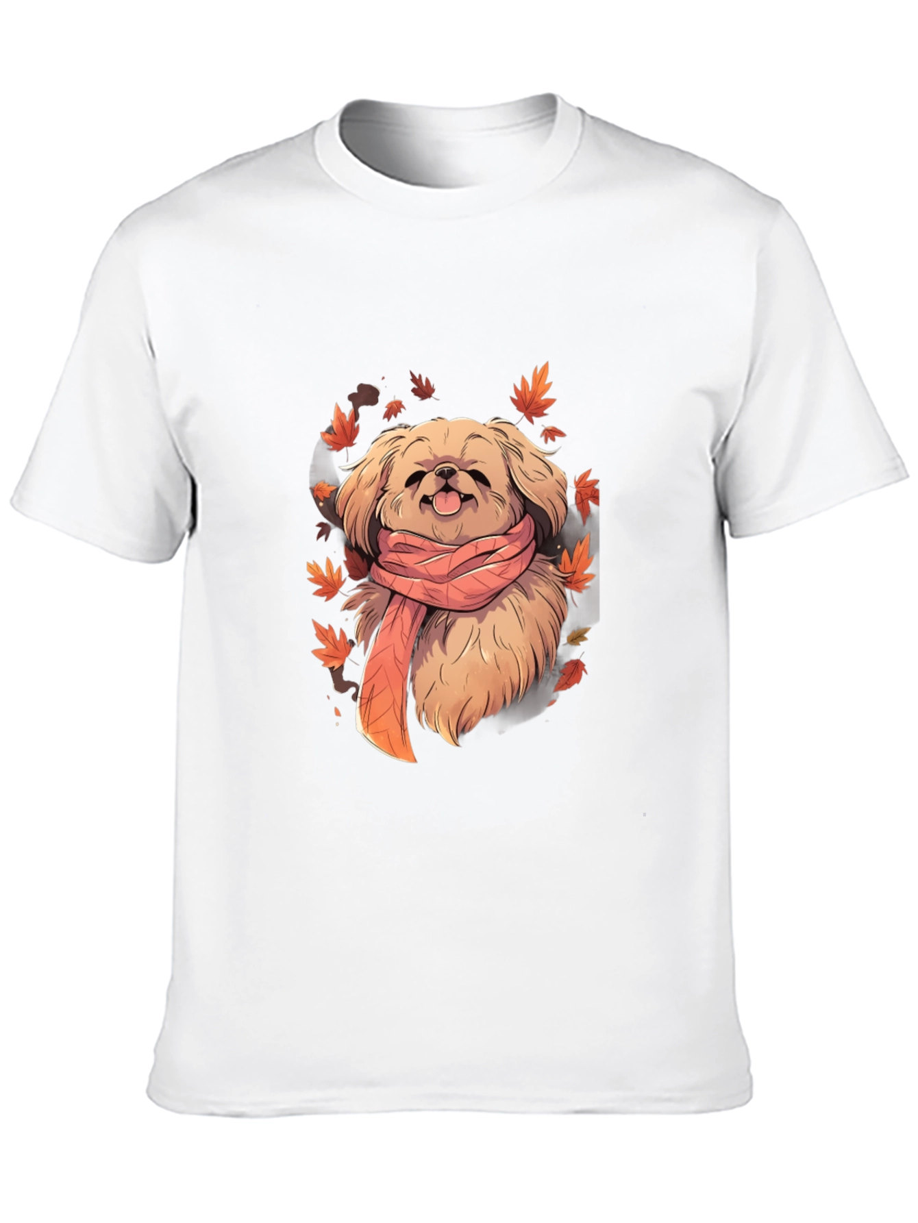 Dog in Scarf Graphic Tee