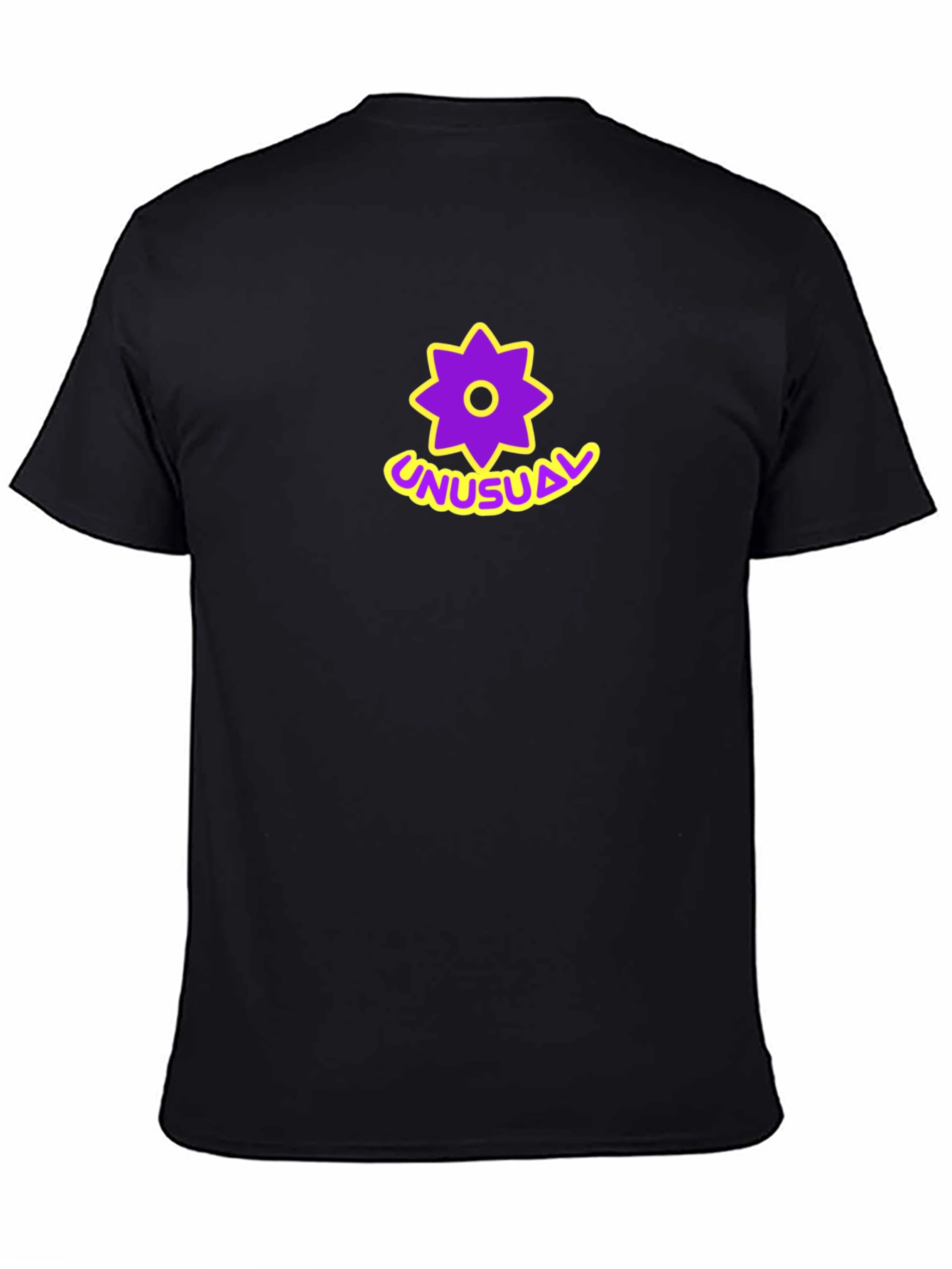 Unusual Star Graphic Black T-Shirt