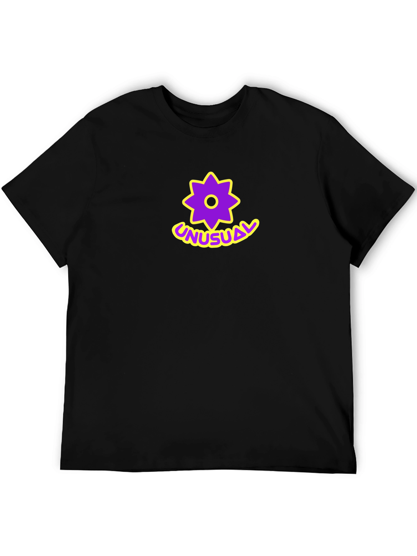 Unusual Star Graphic Black T-Shirt