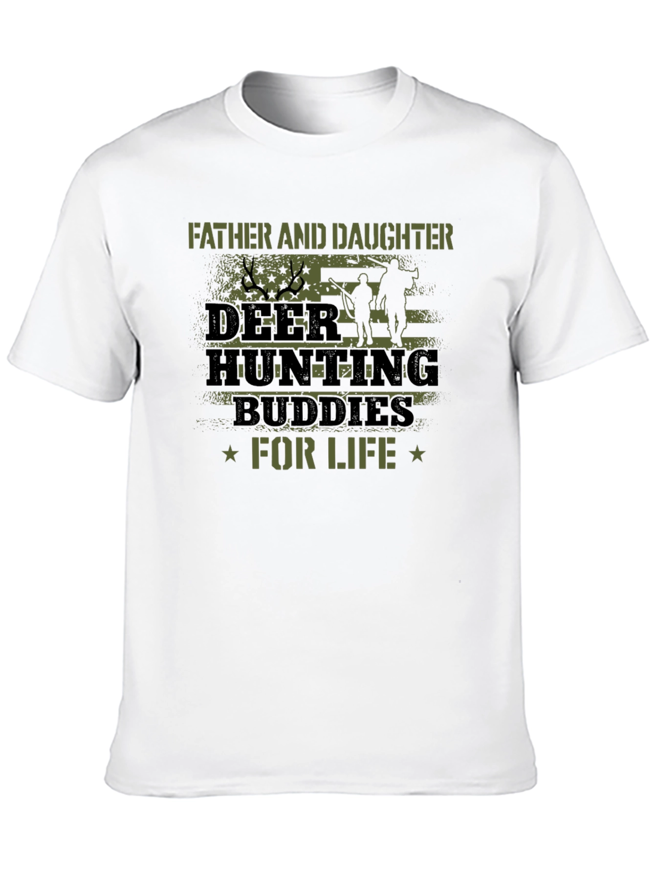 Father Daughter Deer Hunting Buddies T-Shirt