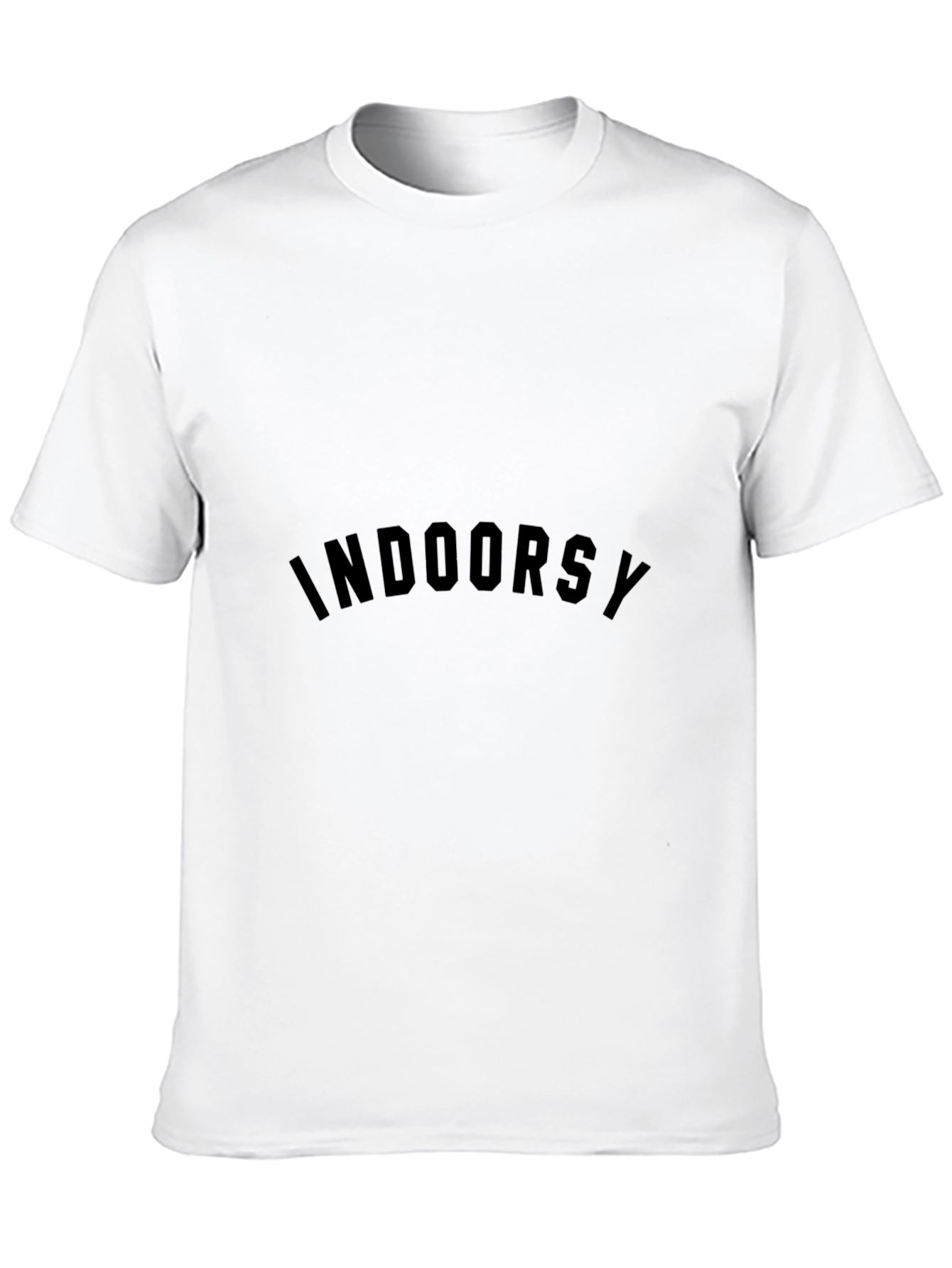 Indoorsy Black Crewneck T-Shirt