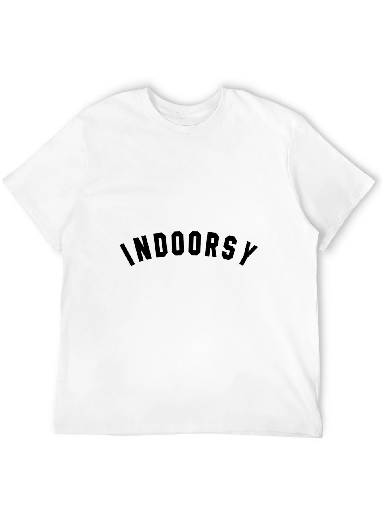Indoorsy Black Crewneck T-Shirt