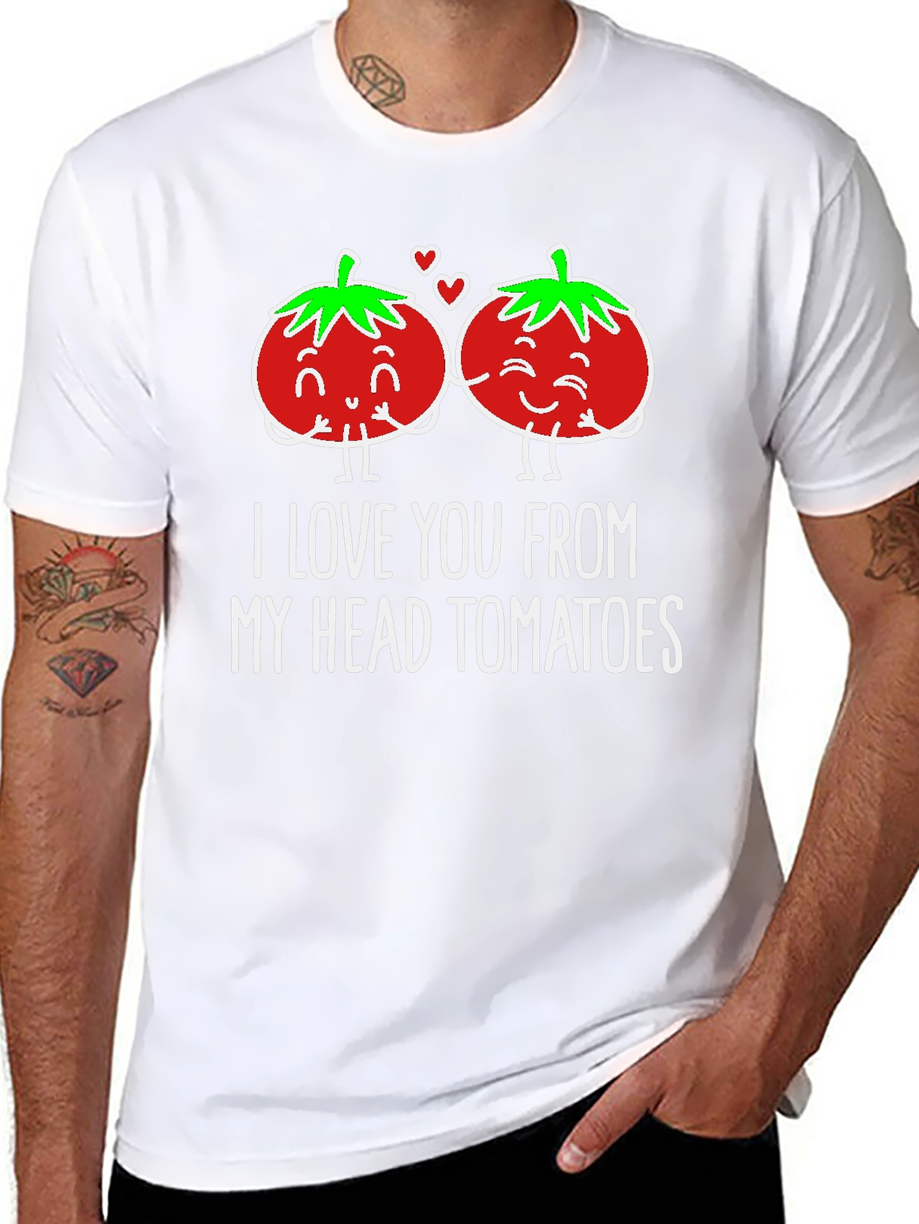 I Love You From My Head Tomatoes Graphic Tee