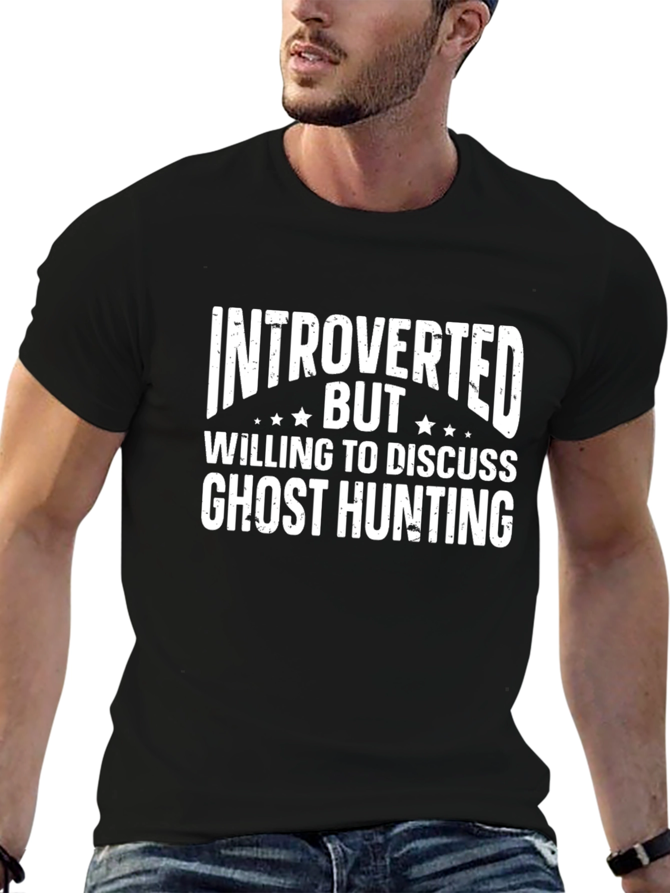 Introverted Ghost Hunting Graphic Tee
