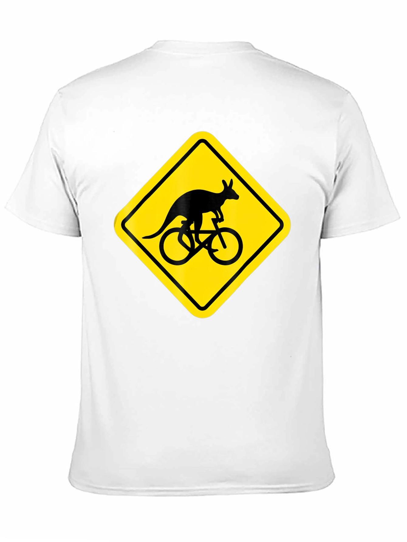 Kangaroo Cycling T-Shirt - Novelty Graphic Tee