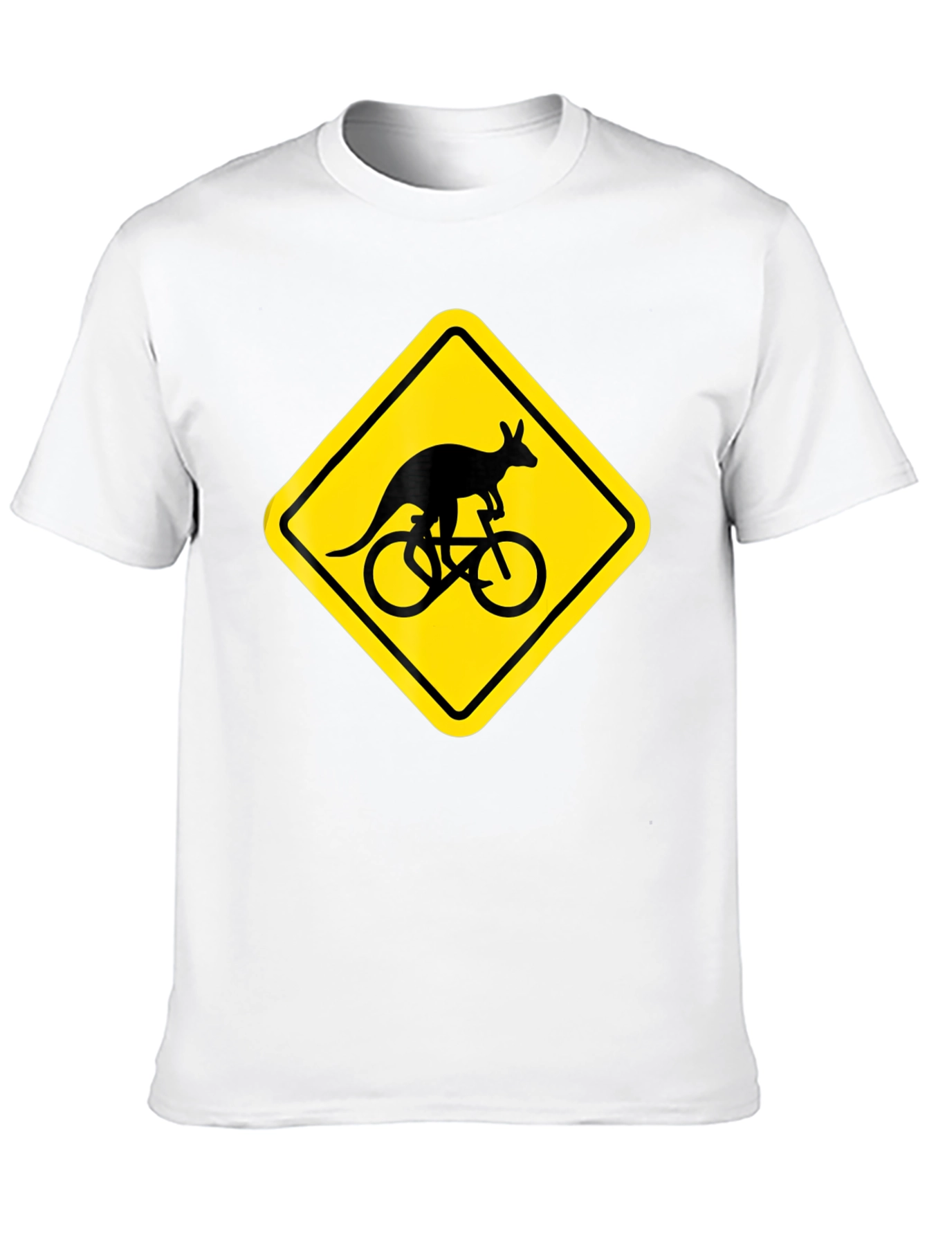 Kangaroo Cycling T-Shirt - Novelty Graphic Tee
