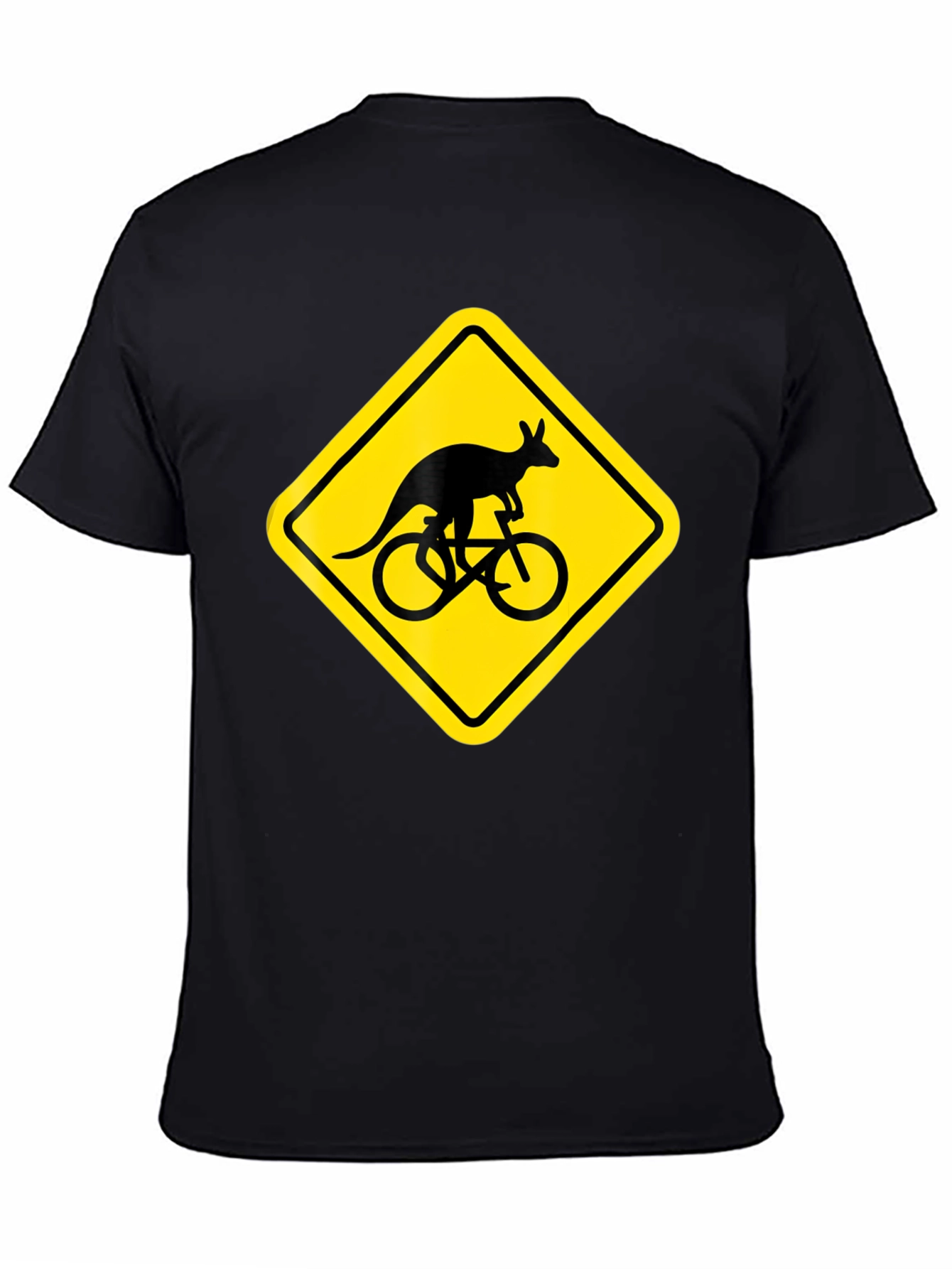 Kangaroo Cycling T-Shirt - Novelty Graphic Tee