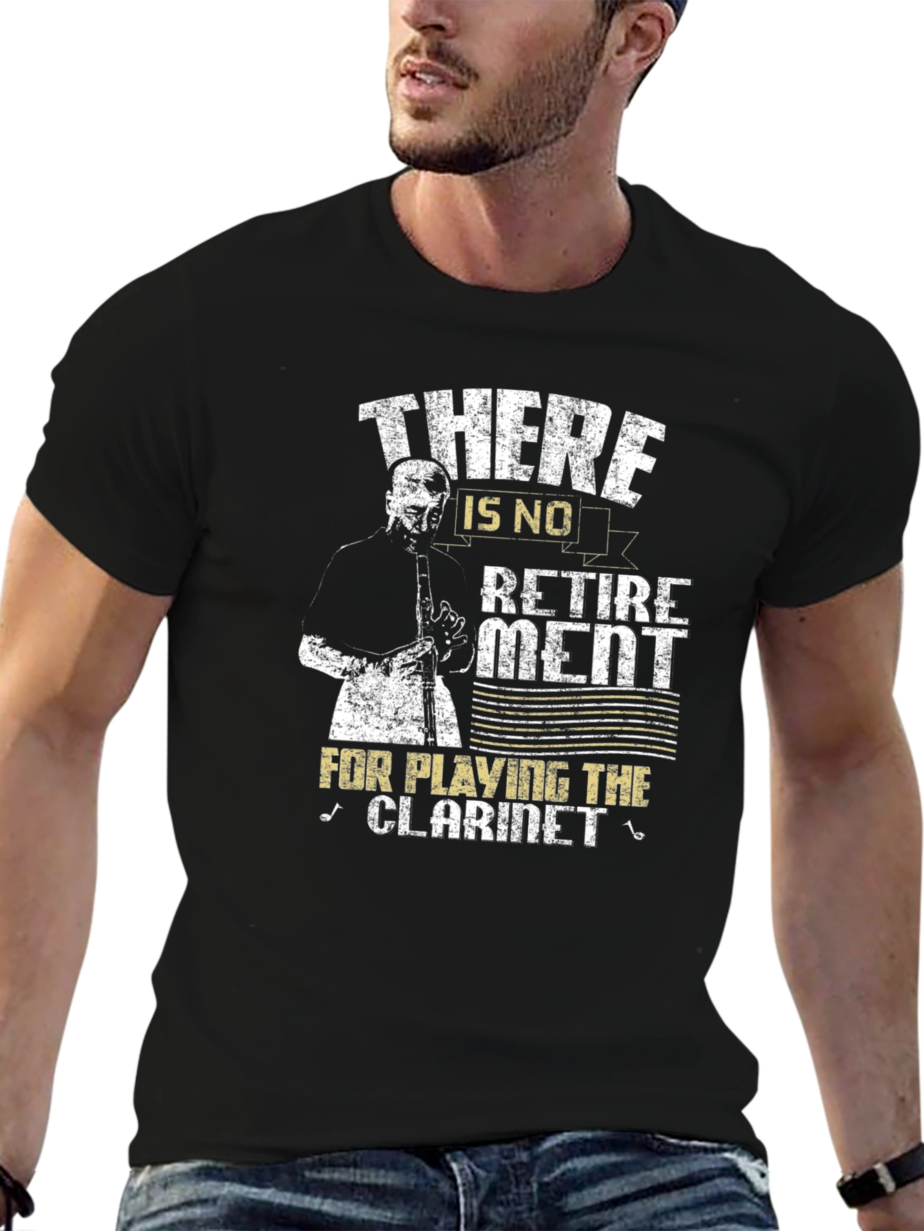 Clarinet Player T-Shirt - No Retirement