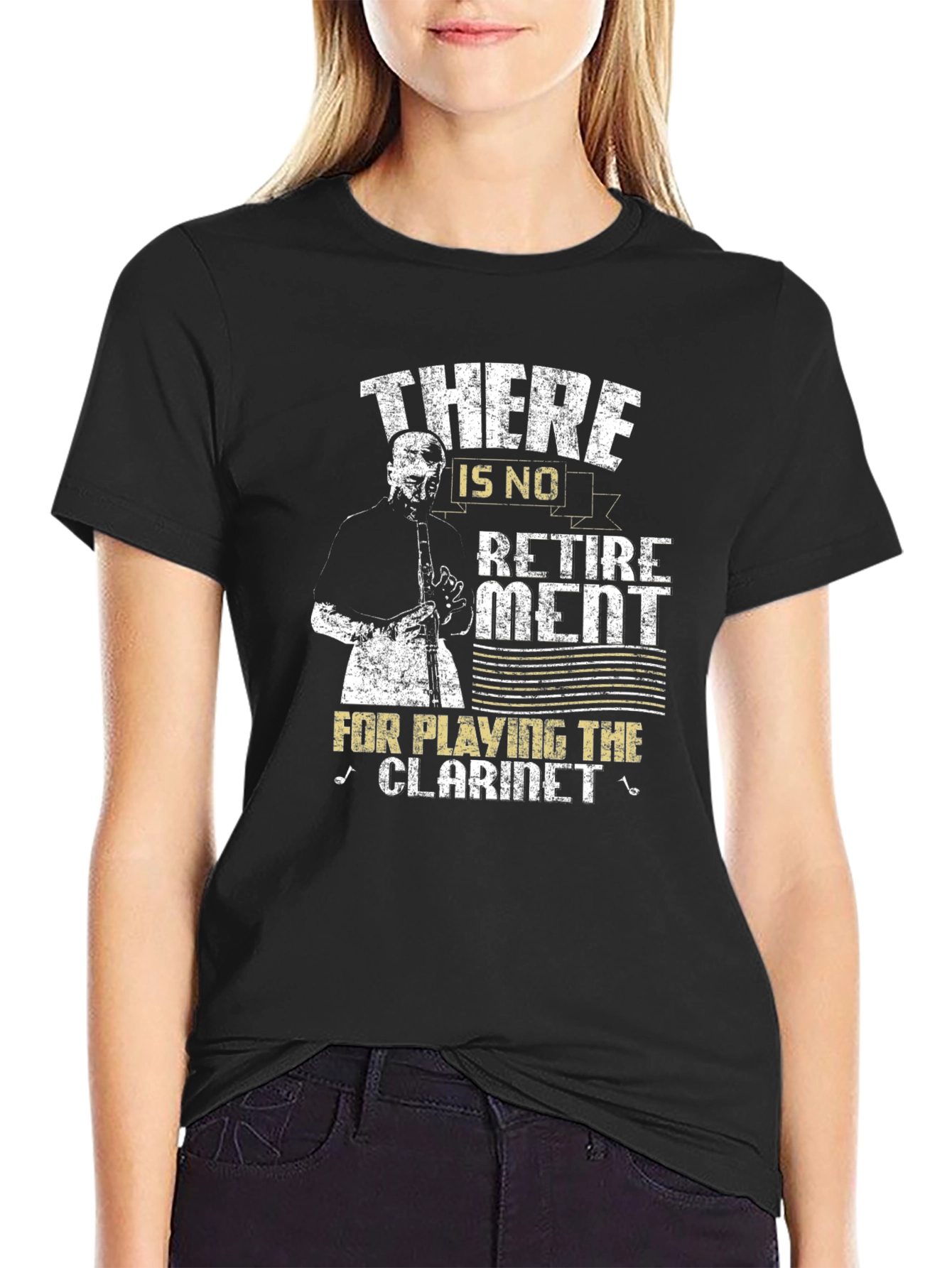 Clarinet Player T-Shirt - No Retirement