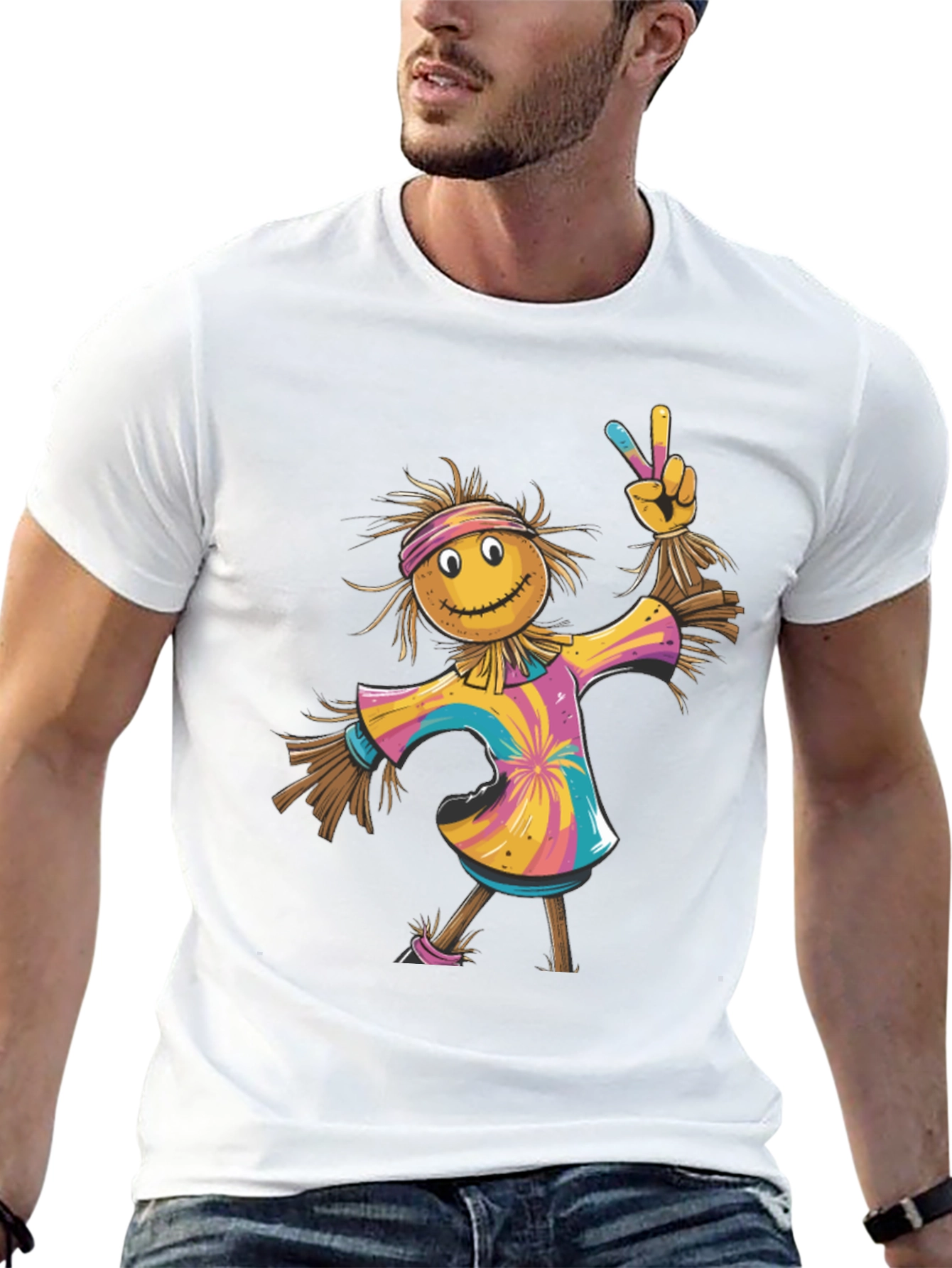 Scarecrow Tie-Dye T-Shirt