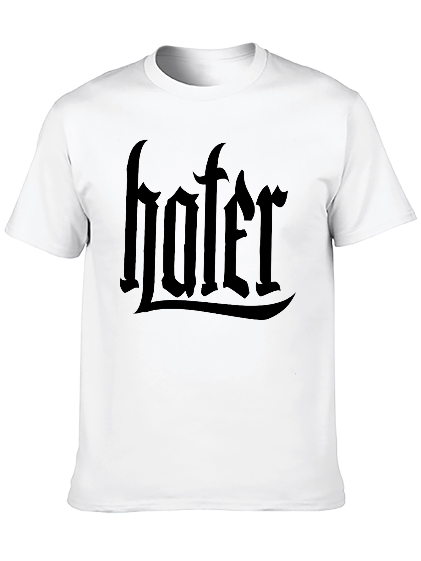 Hater Graphic Print Crew Neck T-Shirt