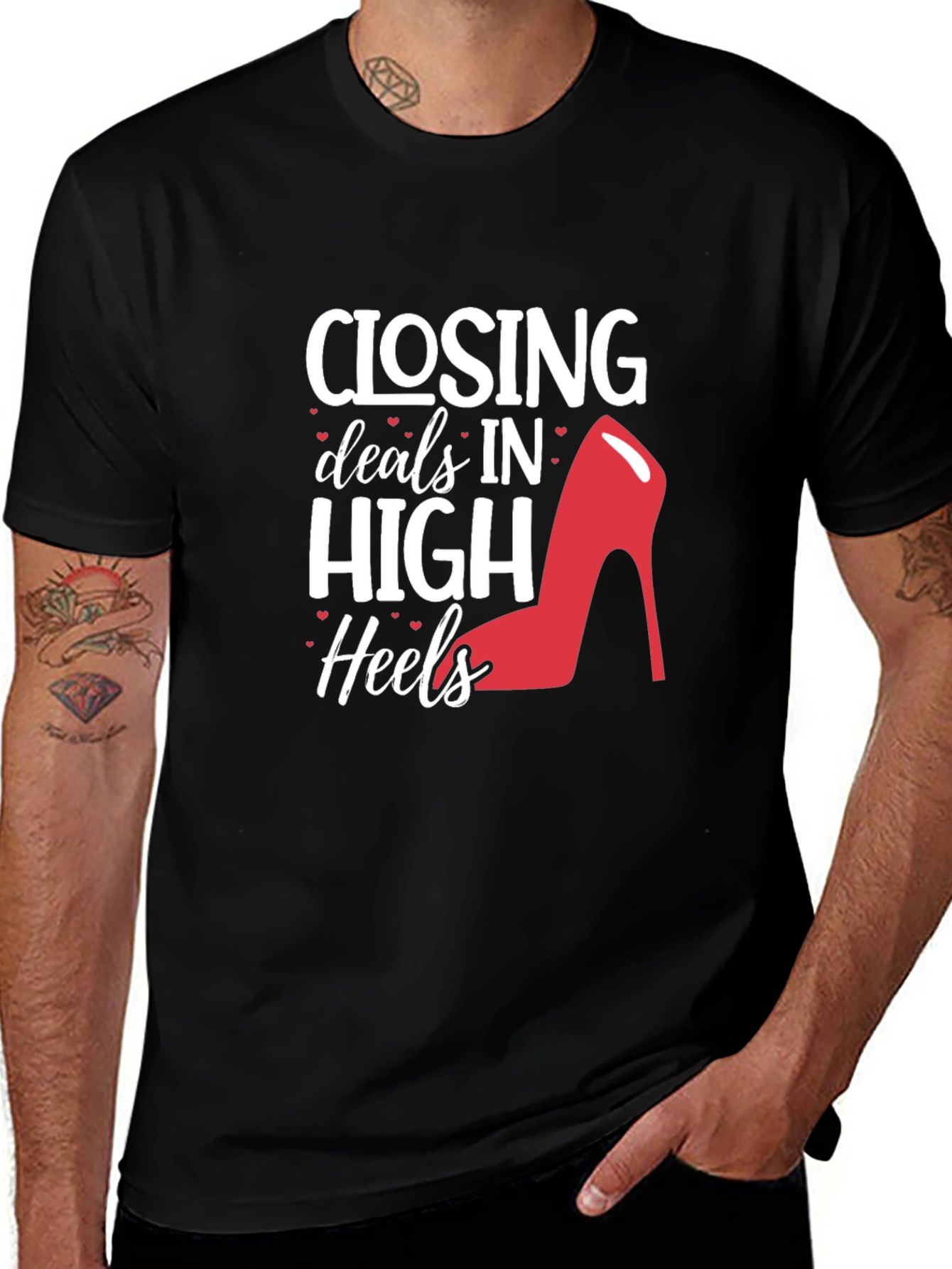 Closing Deals High Heels T-Shirt - Fashion & Success