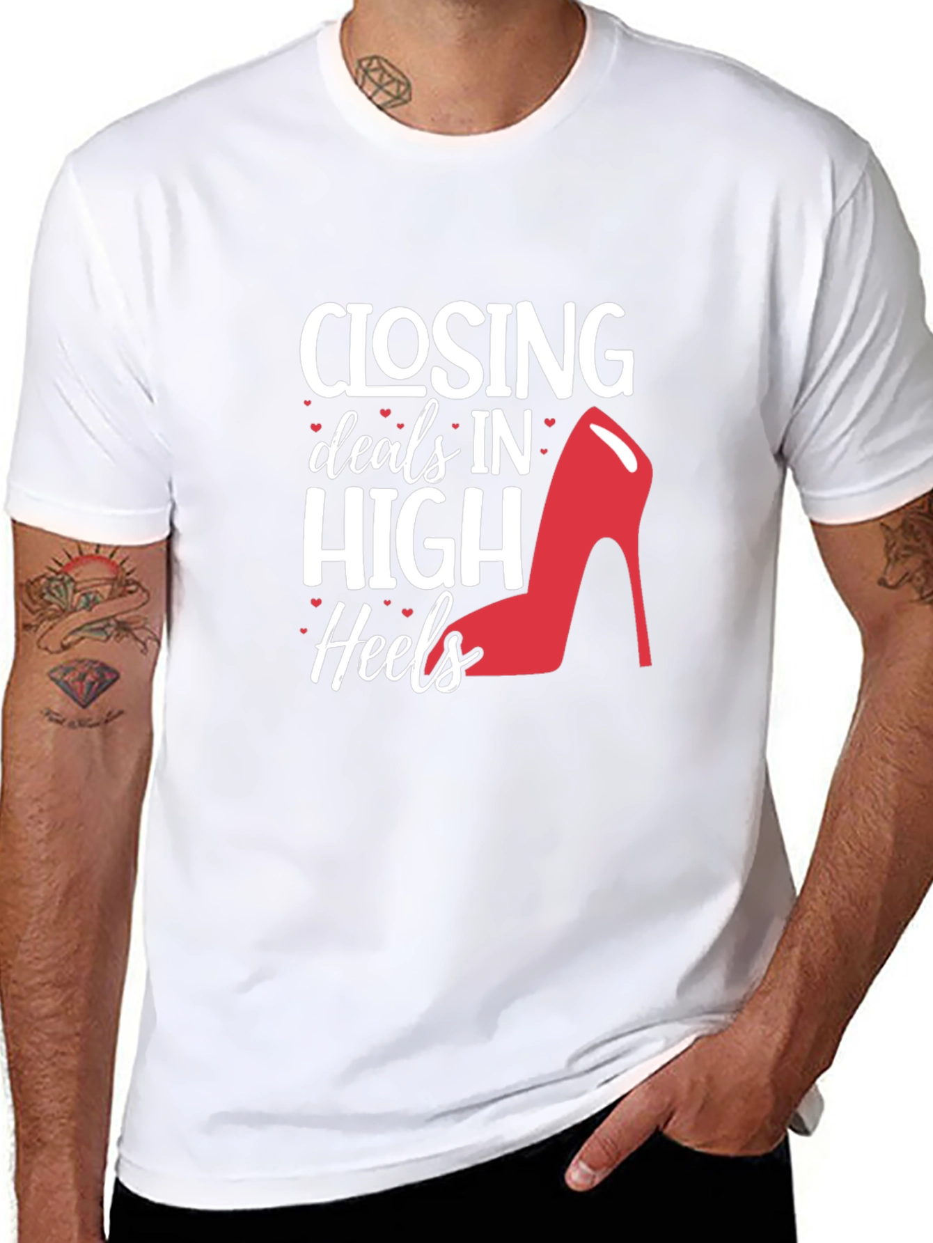 Closing Deals High Heels T-Shirt - Fashion & Success