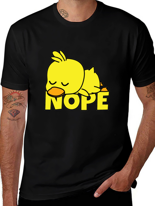 Nope Lazy Duck T-Shirt - Funny & Comfy Casual Wear