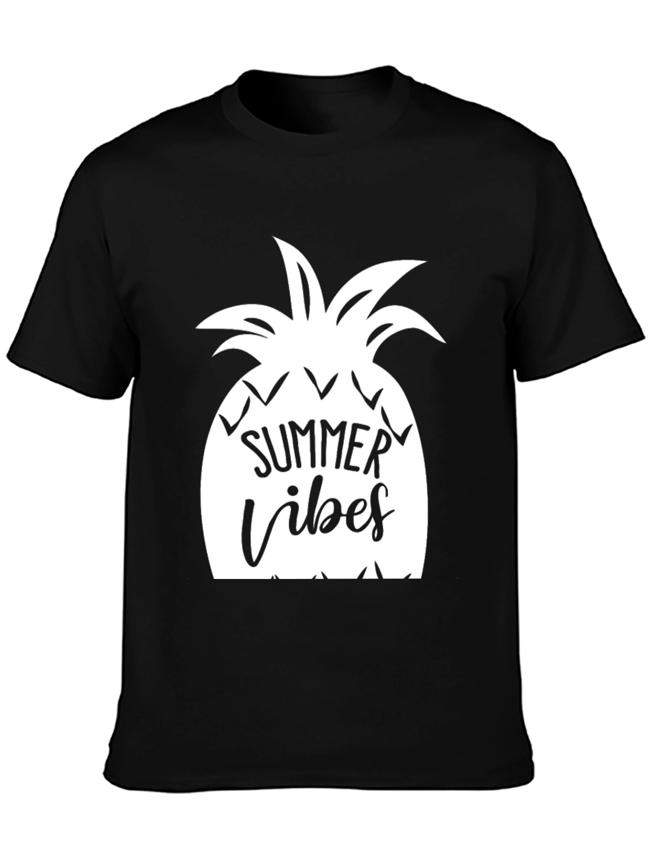Summer Vibes Pineapple Graphic Tee