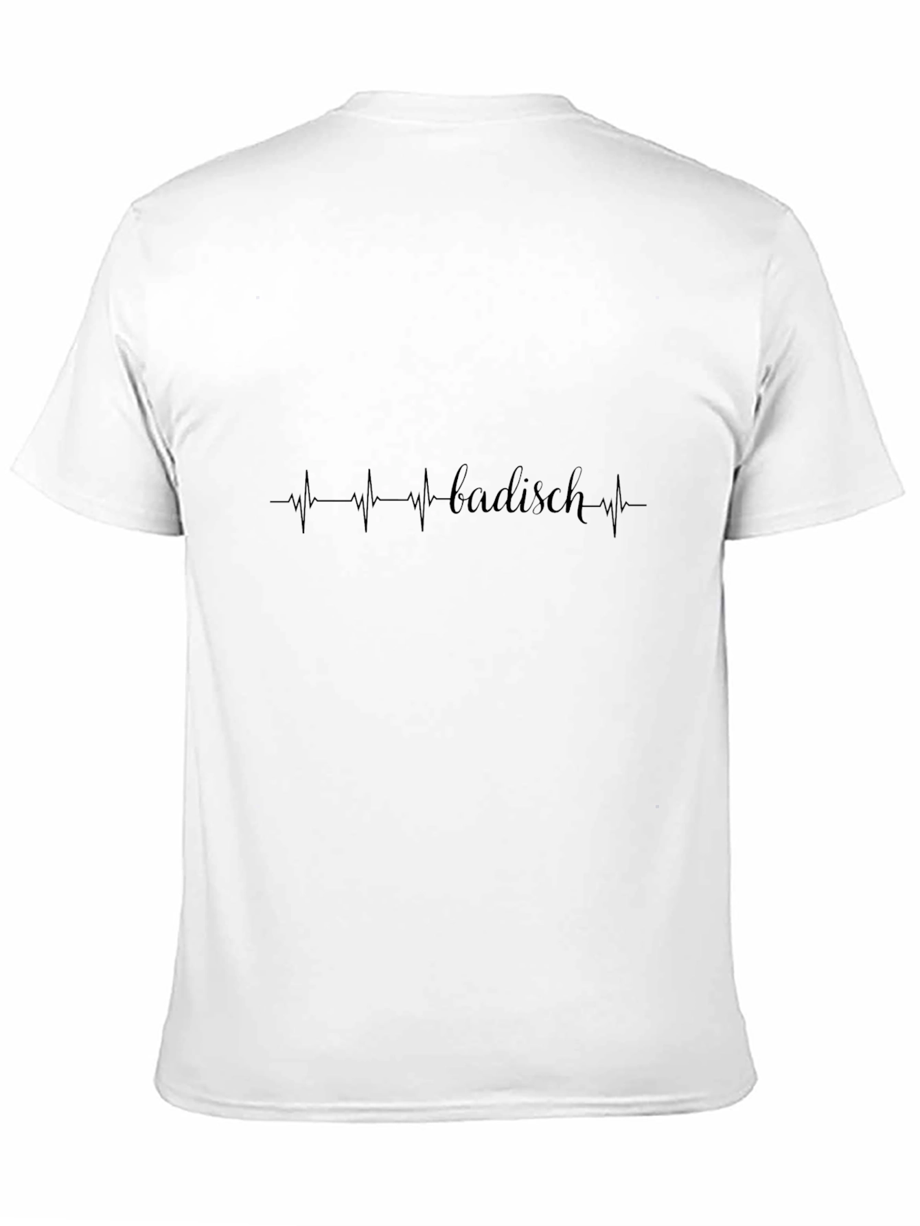 Badisch Heartbeat T-Shirt - Black Crew Neck