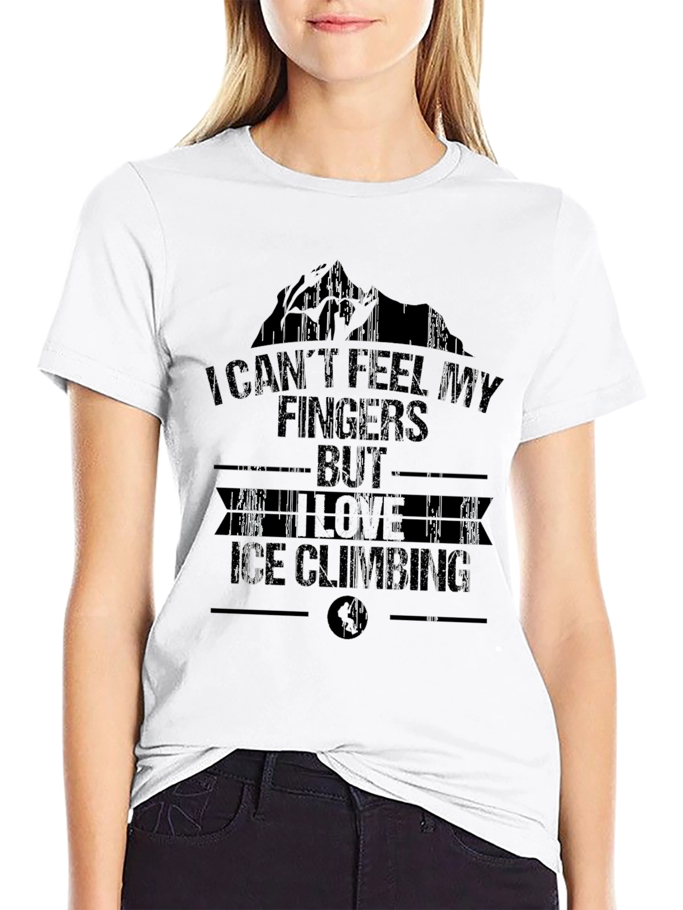I Cant Feel My Fingers Ice Climbing T-Shirt