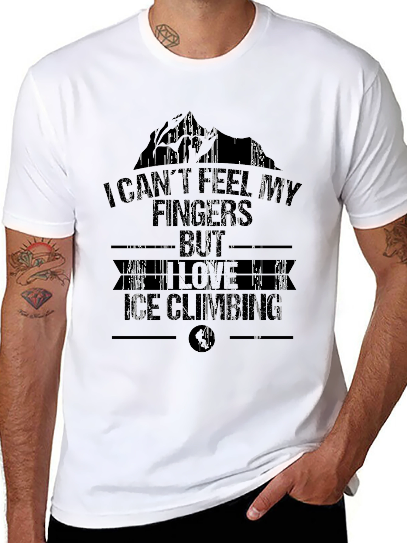 I Cant Feel My Fingers Ice Climbing T-Shirt