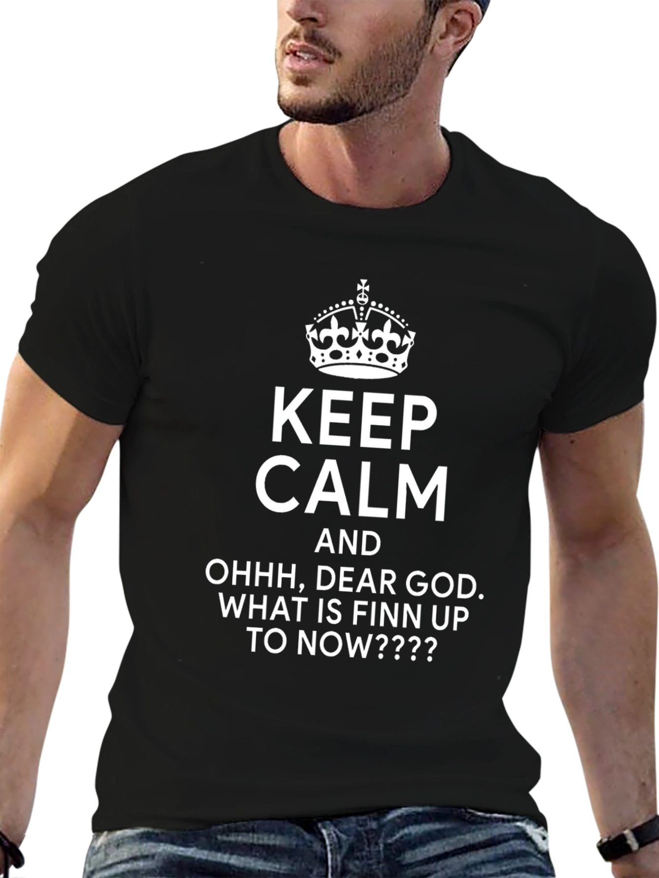 Keep Calm Finn T-Shirt - Humorous Graphic Tee