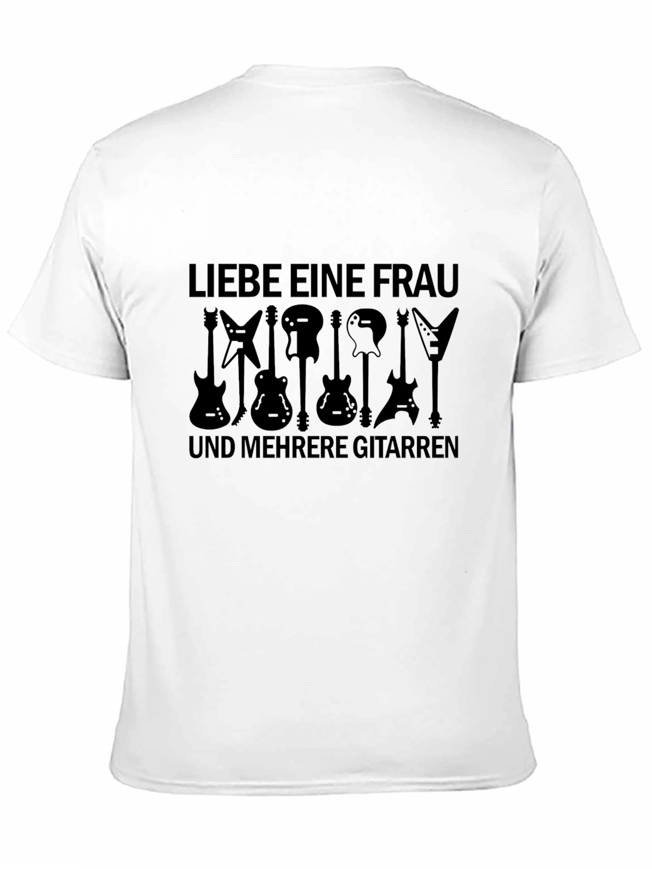 Guitar Lover T-Shirt: Liebe Eine Frau und Mehrere Gitarren