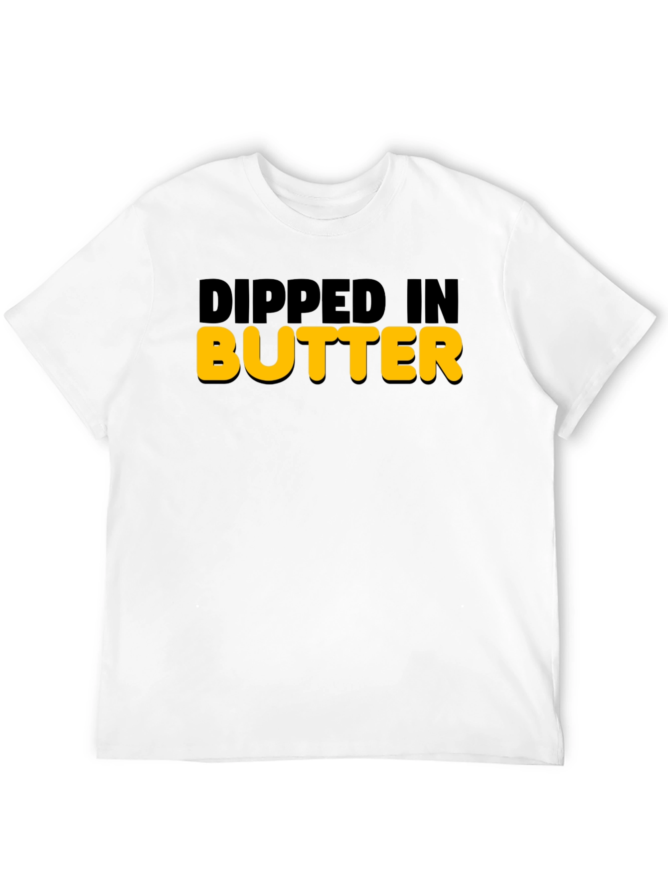 Dipped In Butter Graphic Tee - Mens Novelty Shirt