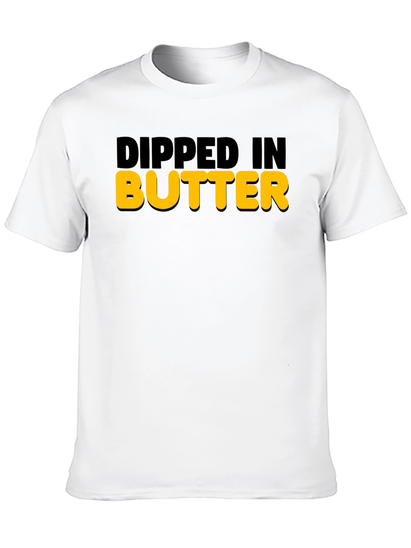 Dipped In Butter Graphic Tee - Mens Novelty Shirt