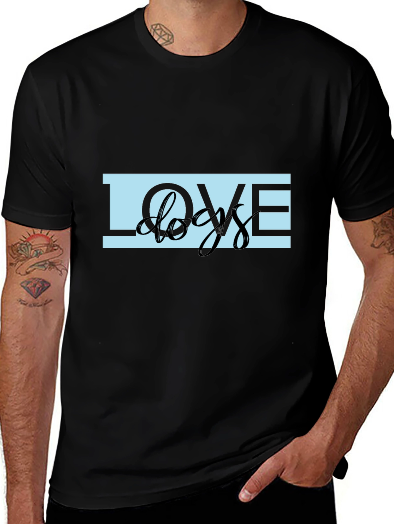 Love Dogs T-Shirt - Black