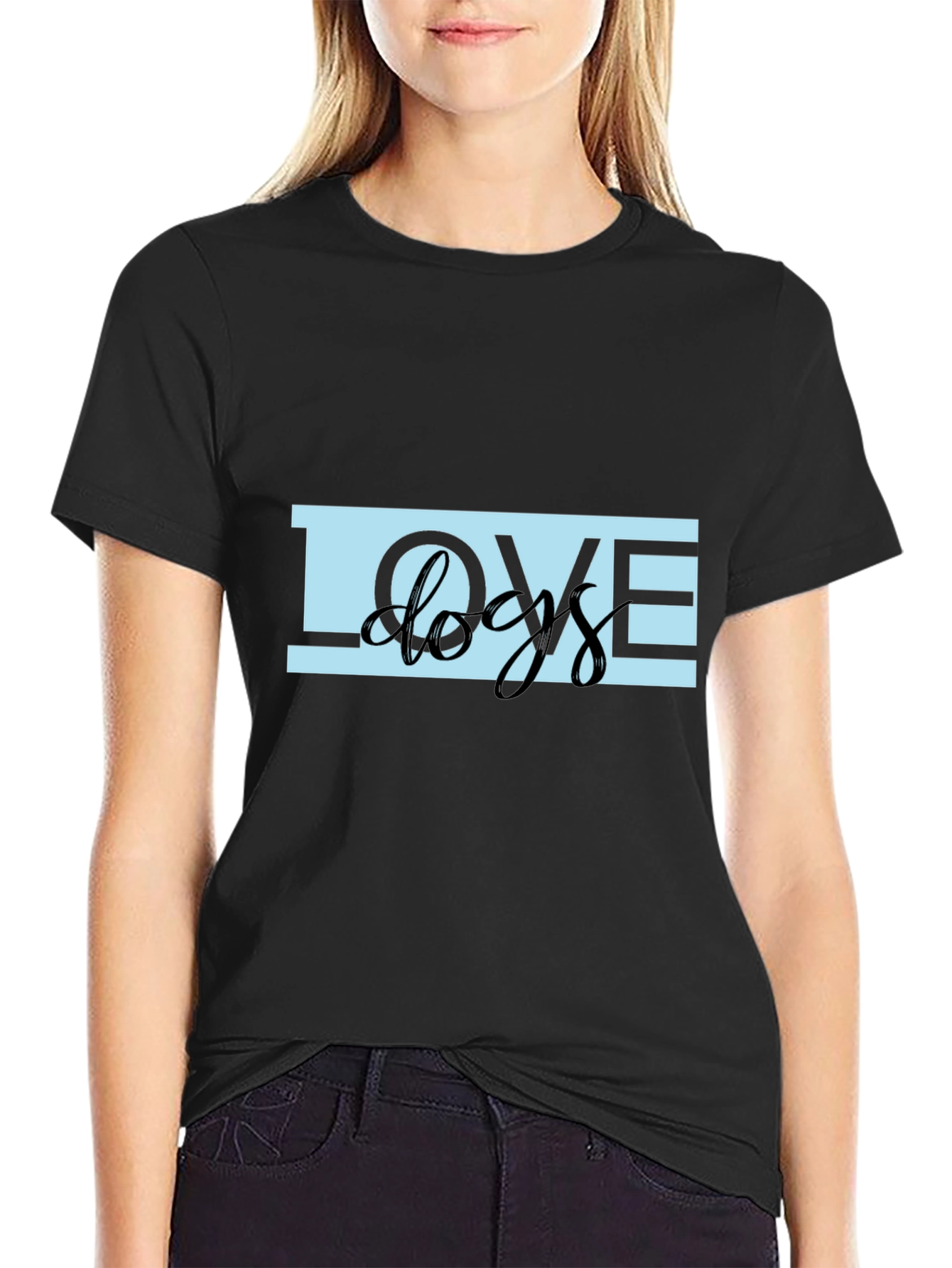 Love Dogs T-Shirt - Black