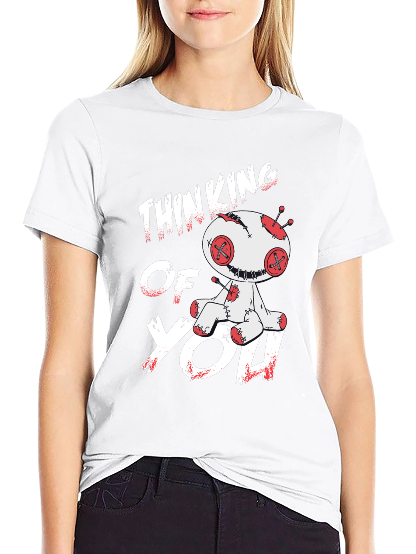 Thinking of You Voodoo Doll Graphic T-Shirt