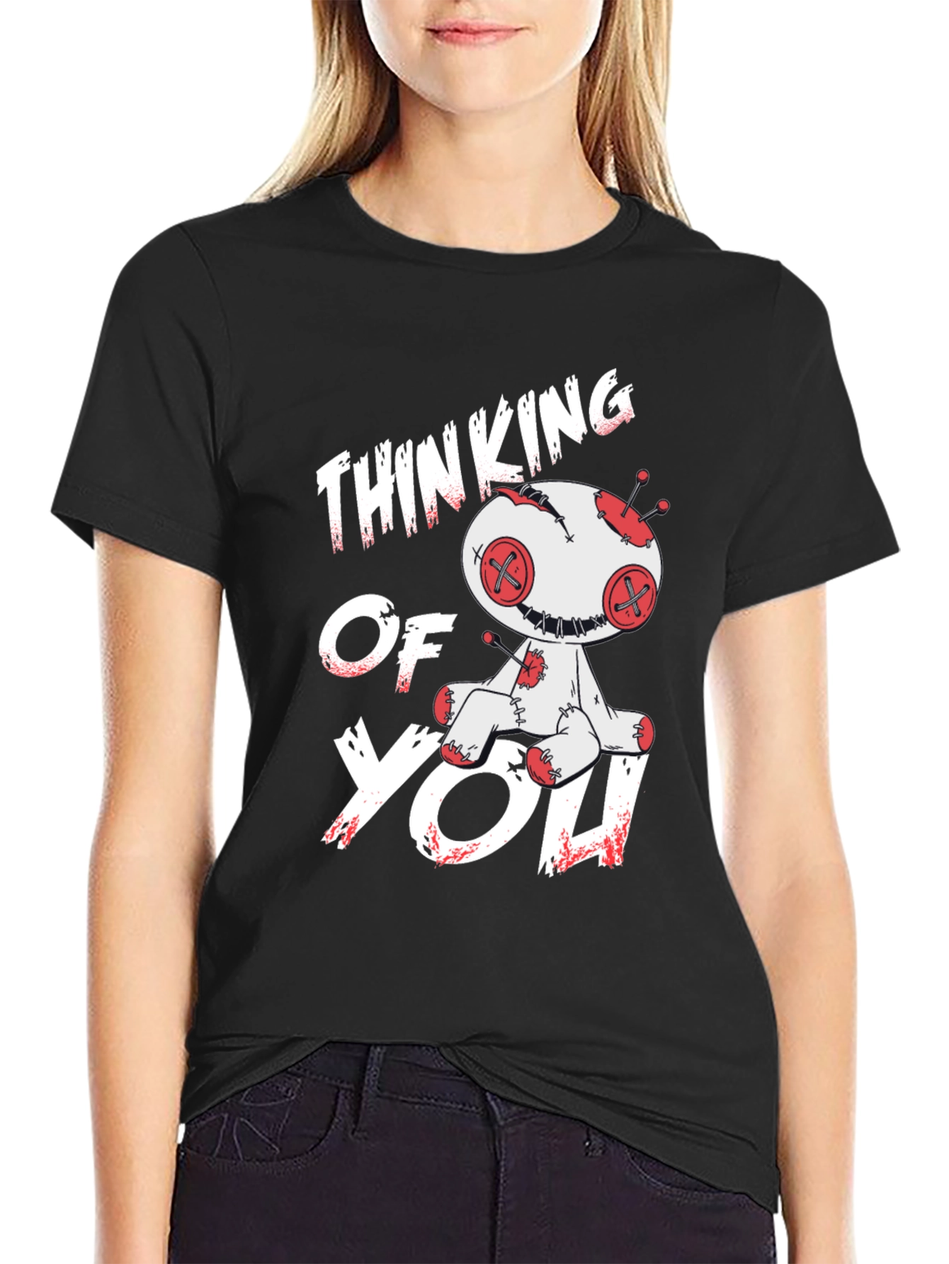 Thinking of You Voodoo Doll Graphic T-Shirt