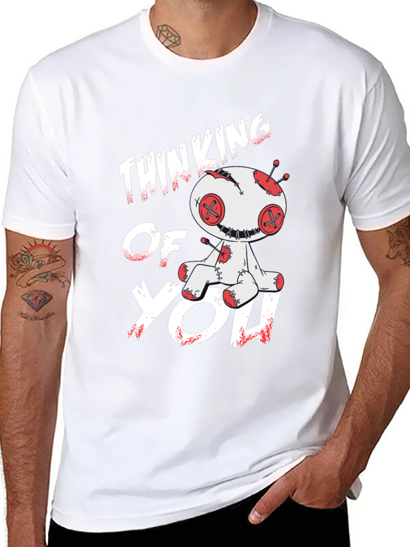Thinking of You Voodoo Doll Graphic T-Shirt