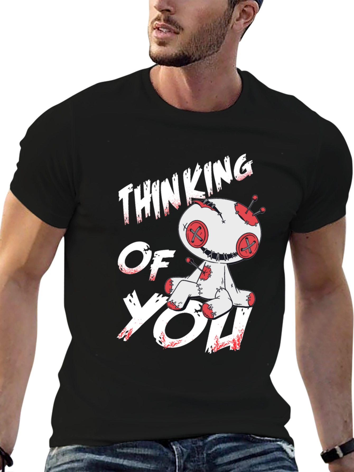 Thinking of You Voodoo Doll Graphic T-Shirt