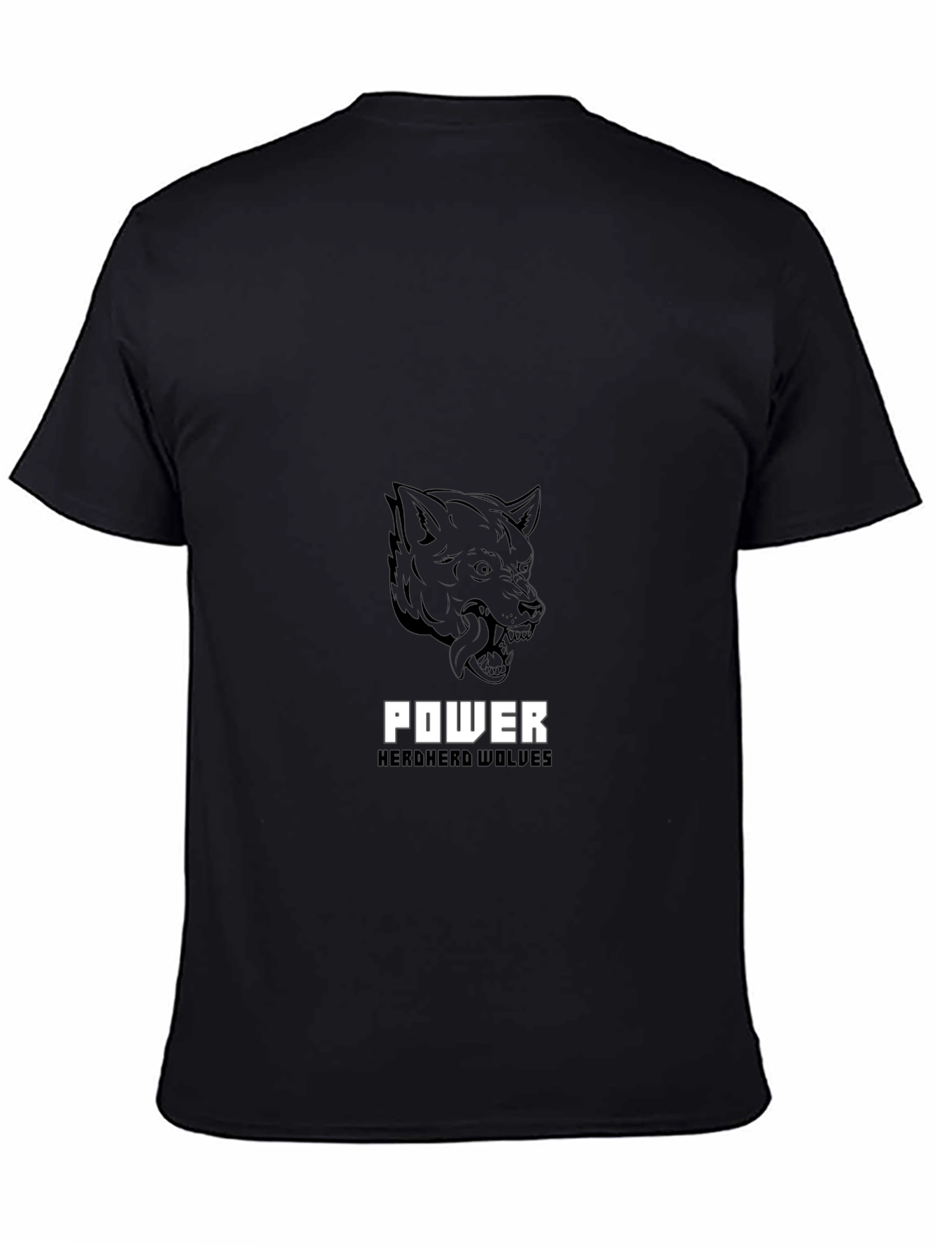 Power Herdherd Wolves Black T-Shirt