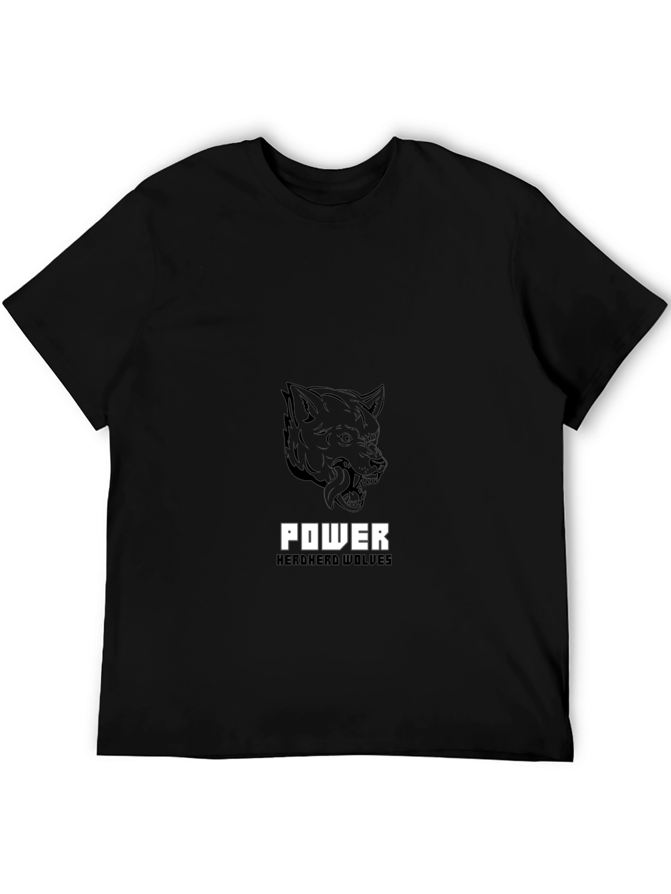 Power Herdherd Wolves Black T-Shirt