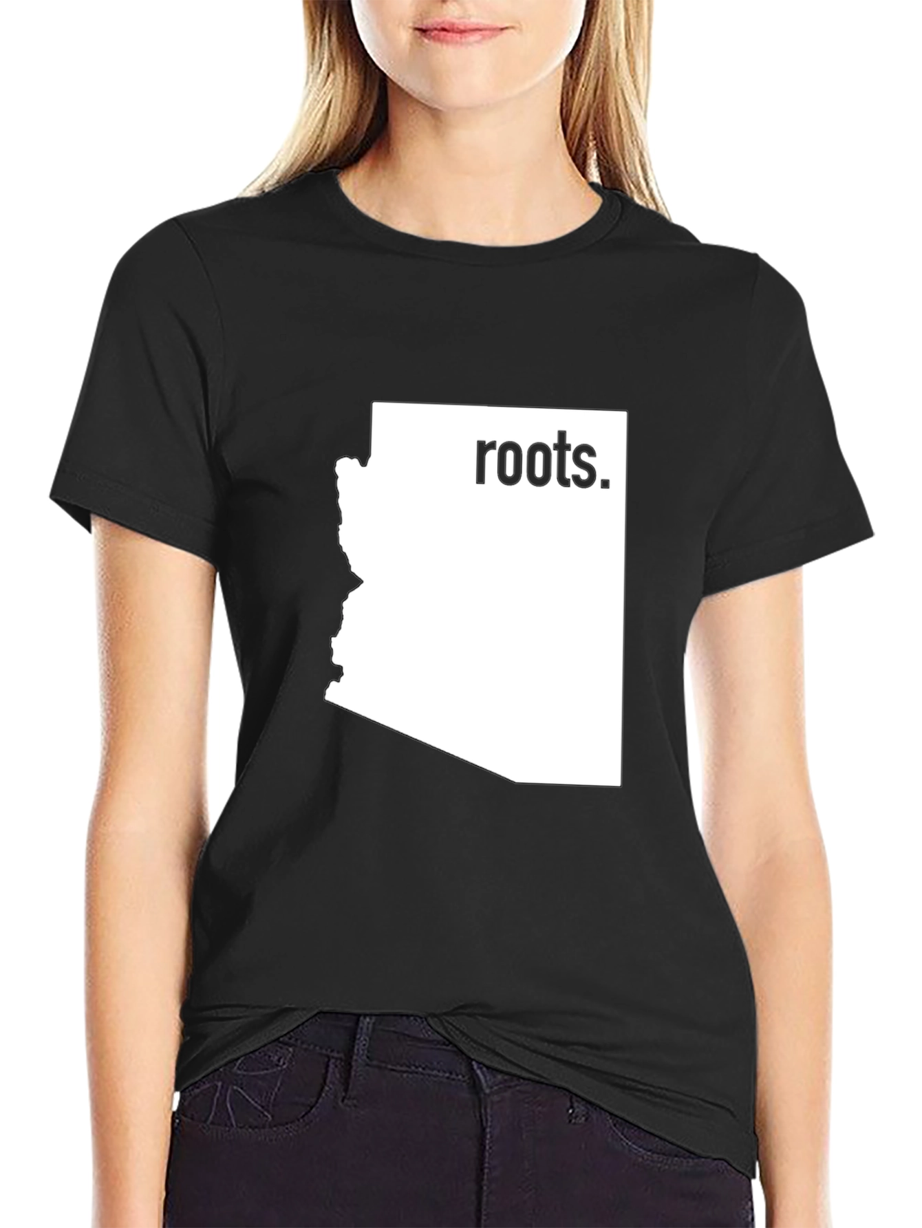 Arizona Roots Graphic Tee - Black Cotton Shirt