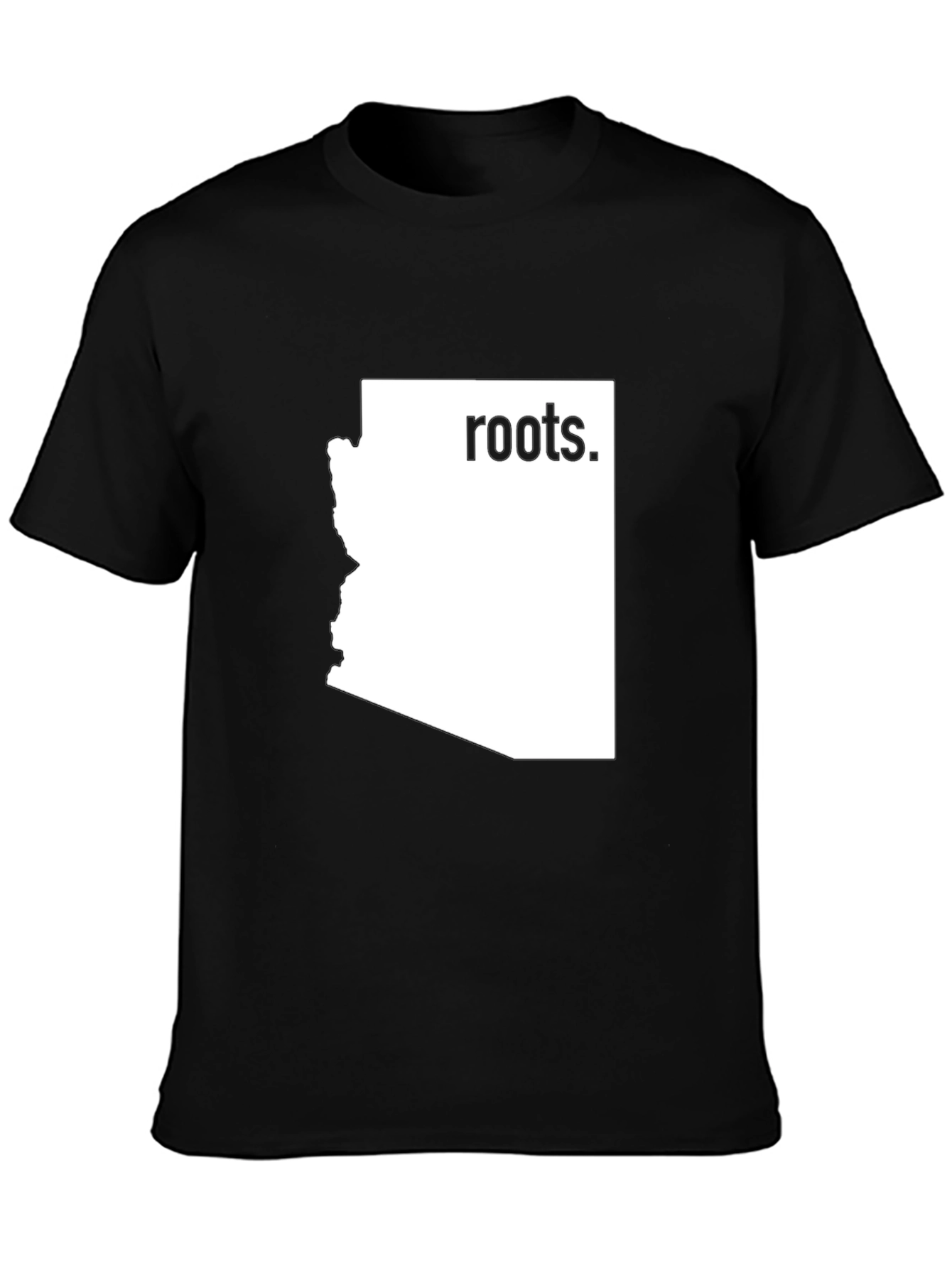 Arizona Roots Graphic Tee - Black Cotton Shirt