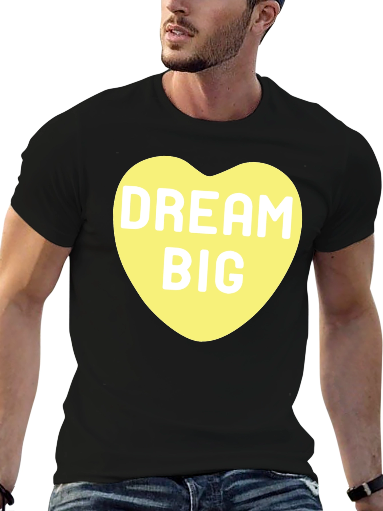 Dream Big Heart Tee - Black