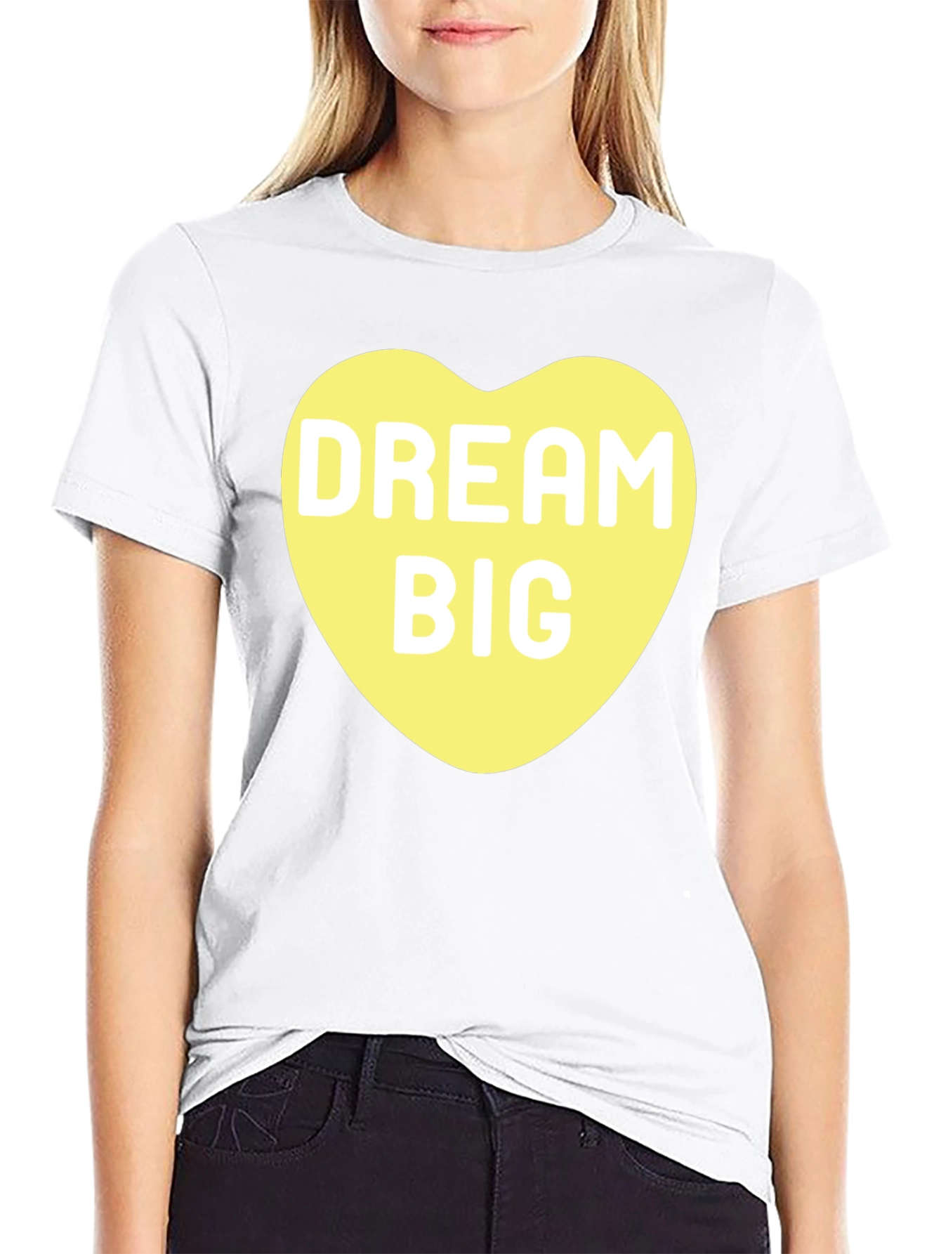 Dream Big Heart Tee - Black