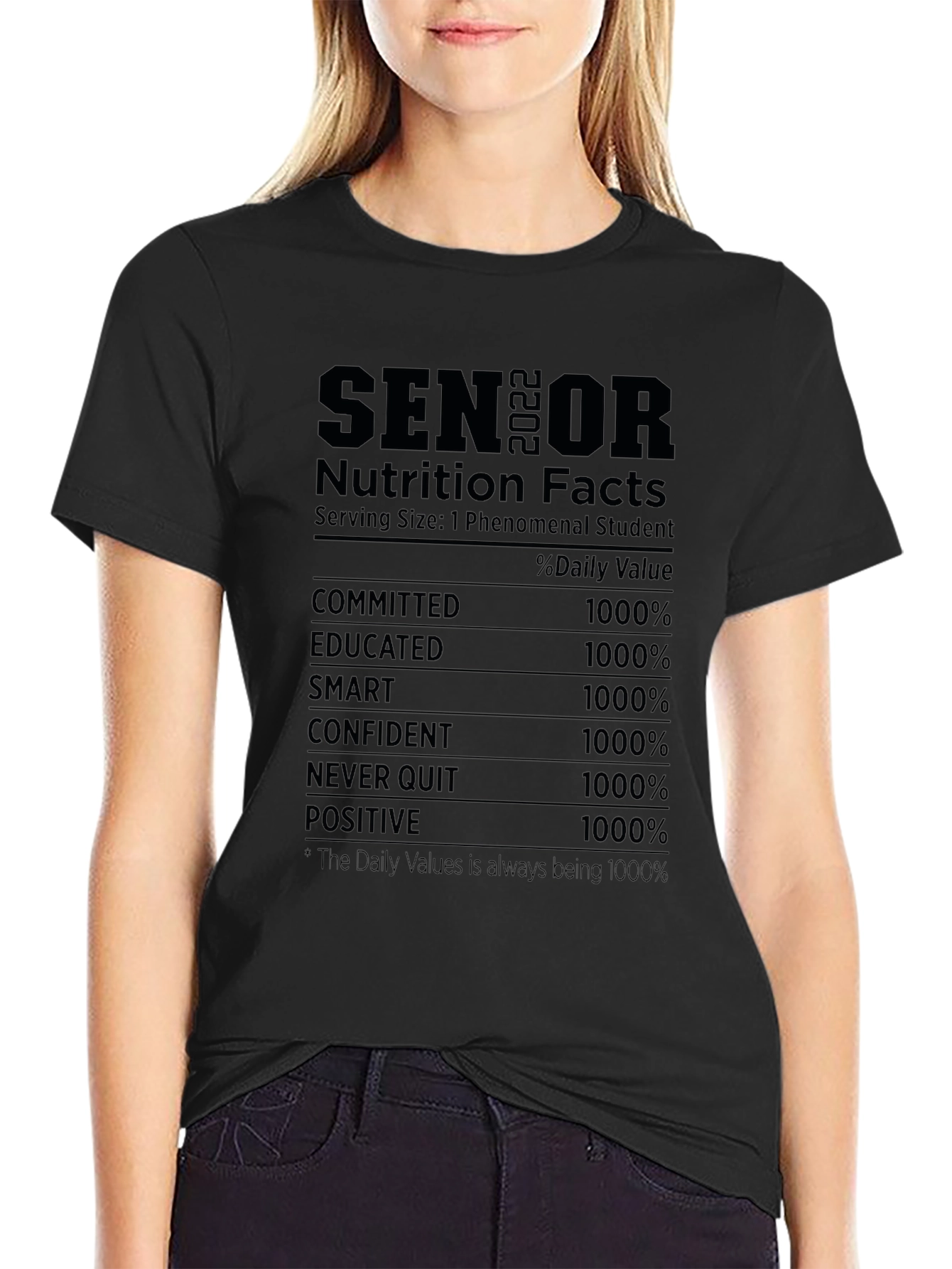 Senior 2022 Nutrition Facts T-Shirt